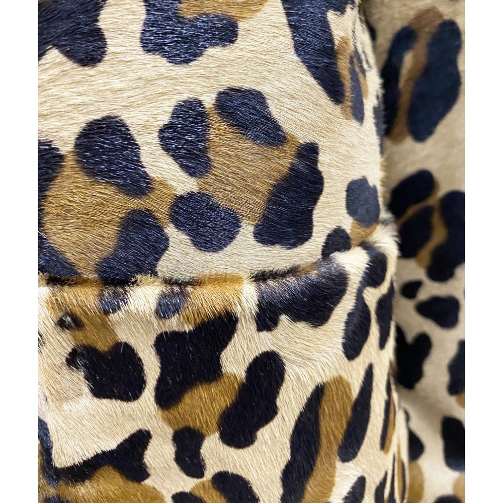 Dsquared² Leopard Calf Hair Cropped Jacket LUNESCAPE