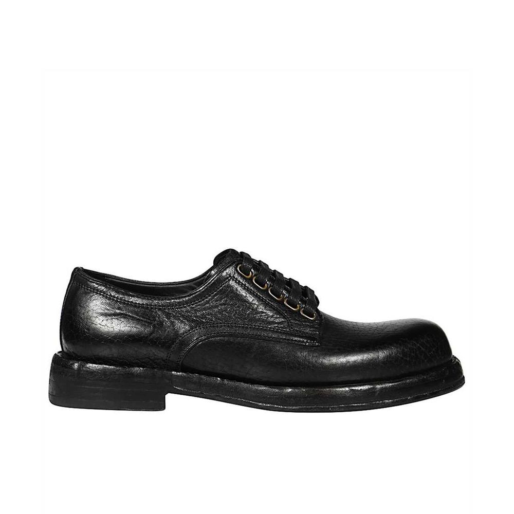 Dolce & Gabbana Black Gloss Leather Derby LUNESCAPE