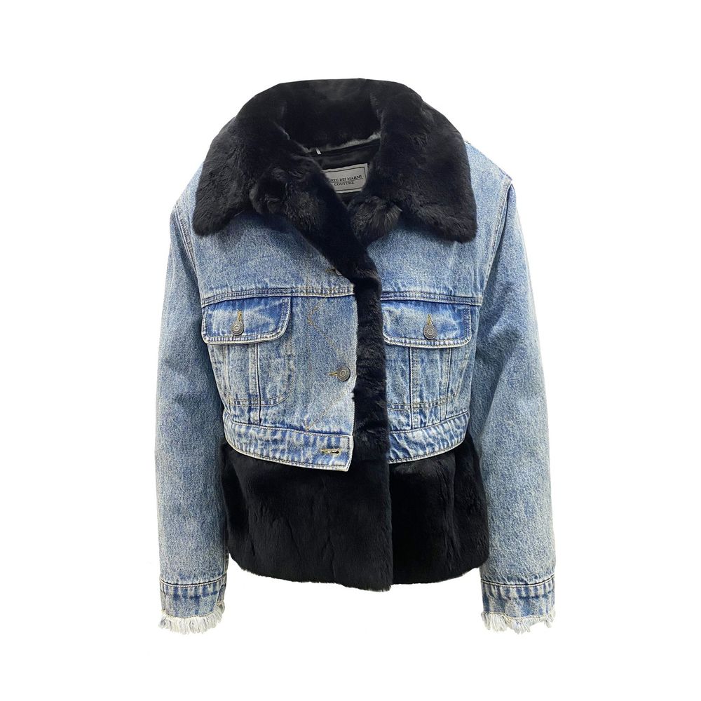 FORTE DEI MARMI COUTURE Fur Lining Denim Jacket LUNESCAPE