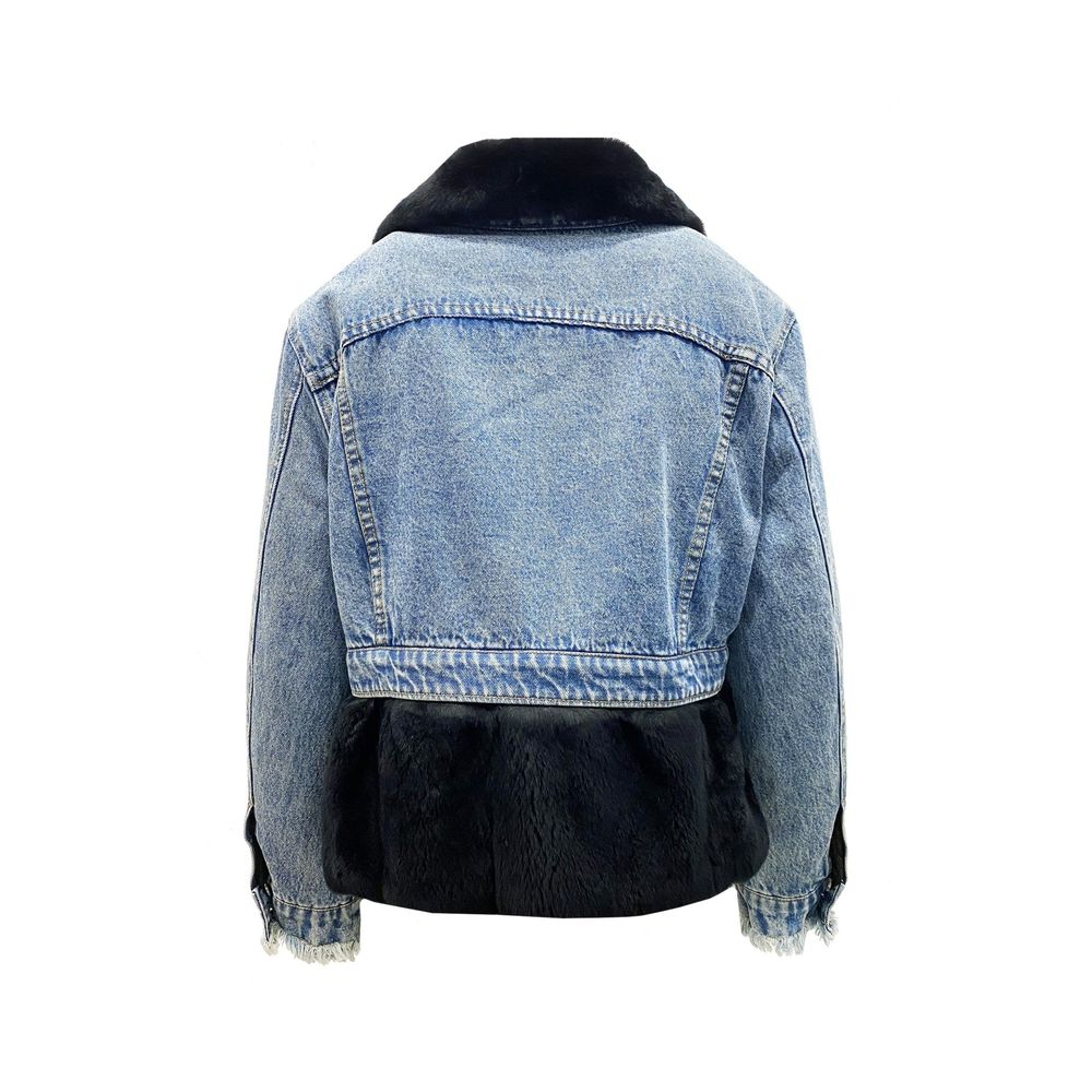 FORTE DEI MARMI COUTURE Fur Lining Denim Jacket LUNESCAPE