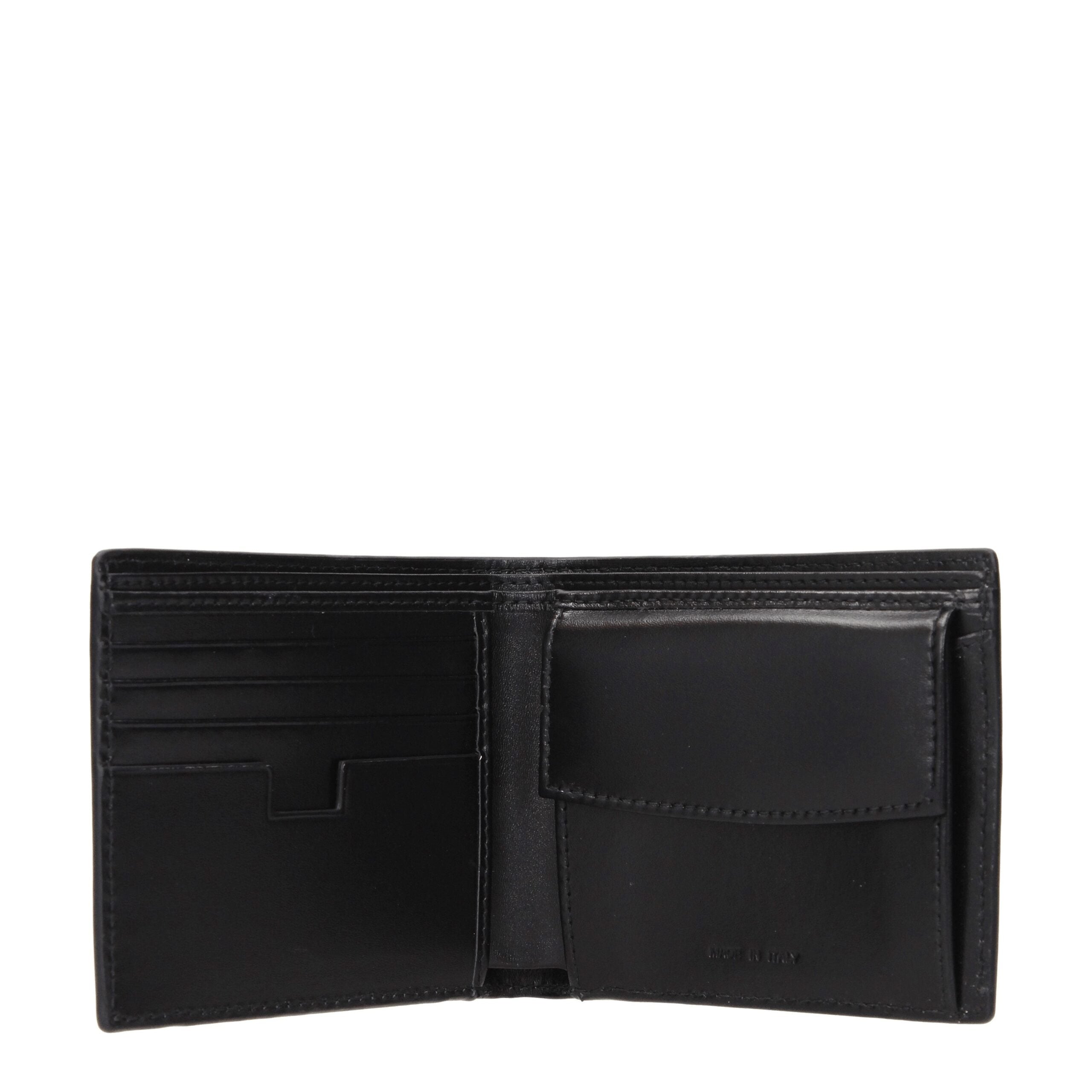 Testoni Black Leather Wallets LUNESCAPE