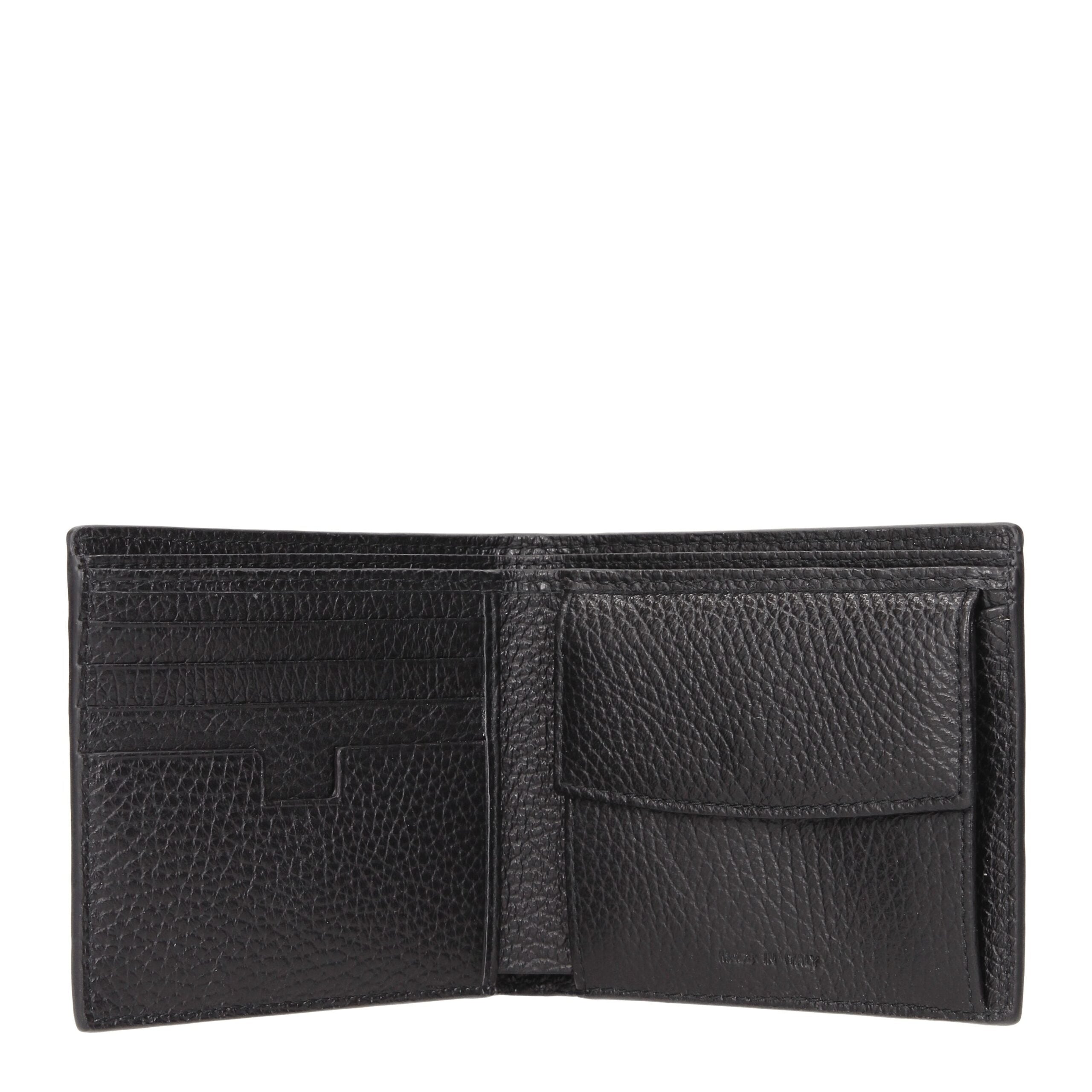 Testoni Black Leather Wallets LUNESCAPE