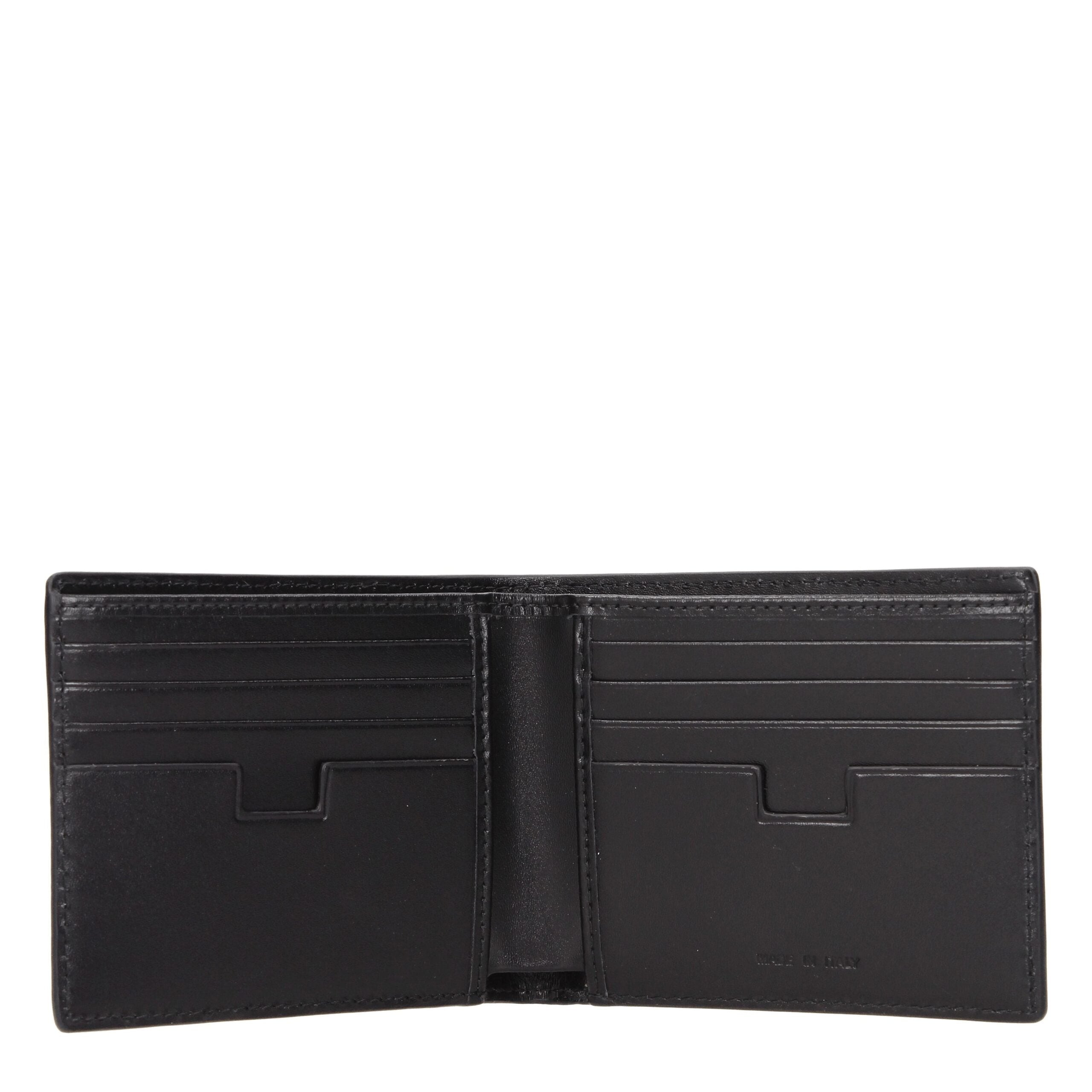 Testoni Black Leather Wallets LUNESCAPE