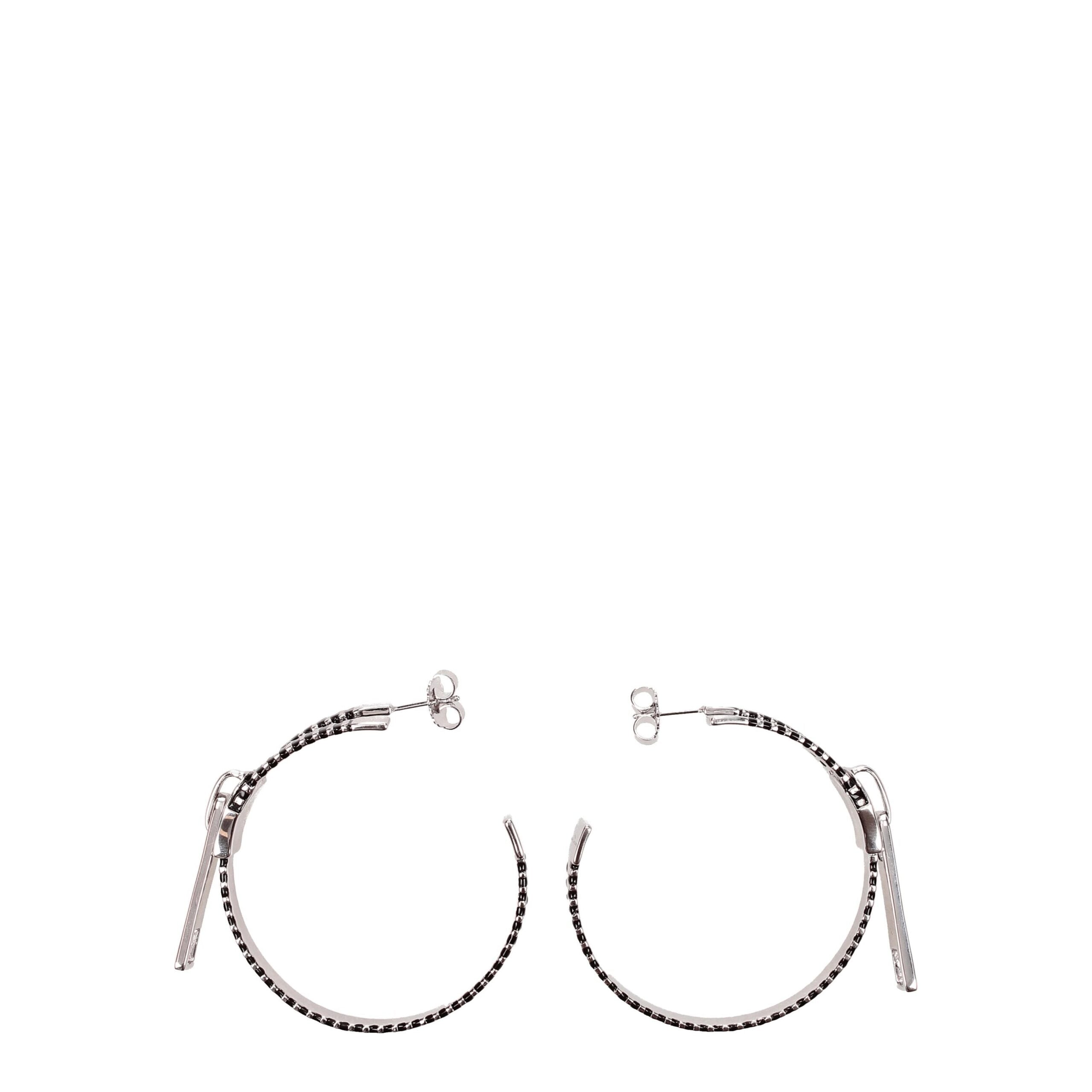 Marc Jacobs Gray Silver Earrings LUNESCAPE