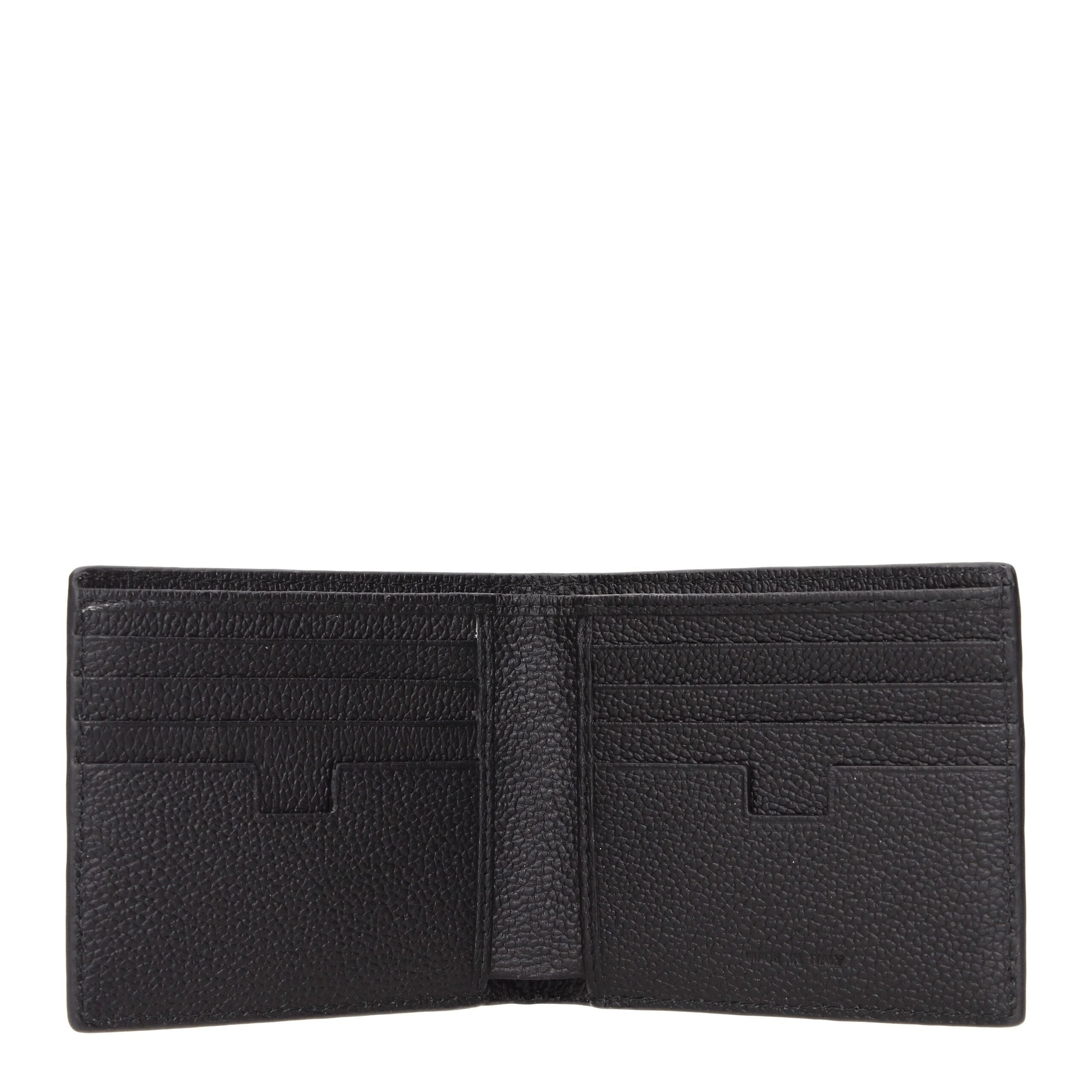 Testoni Black Leather Wallets LUNESCAPE