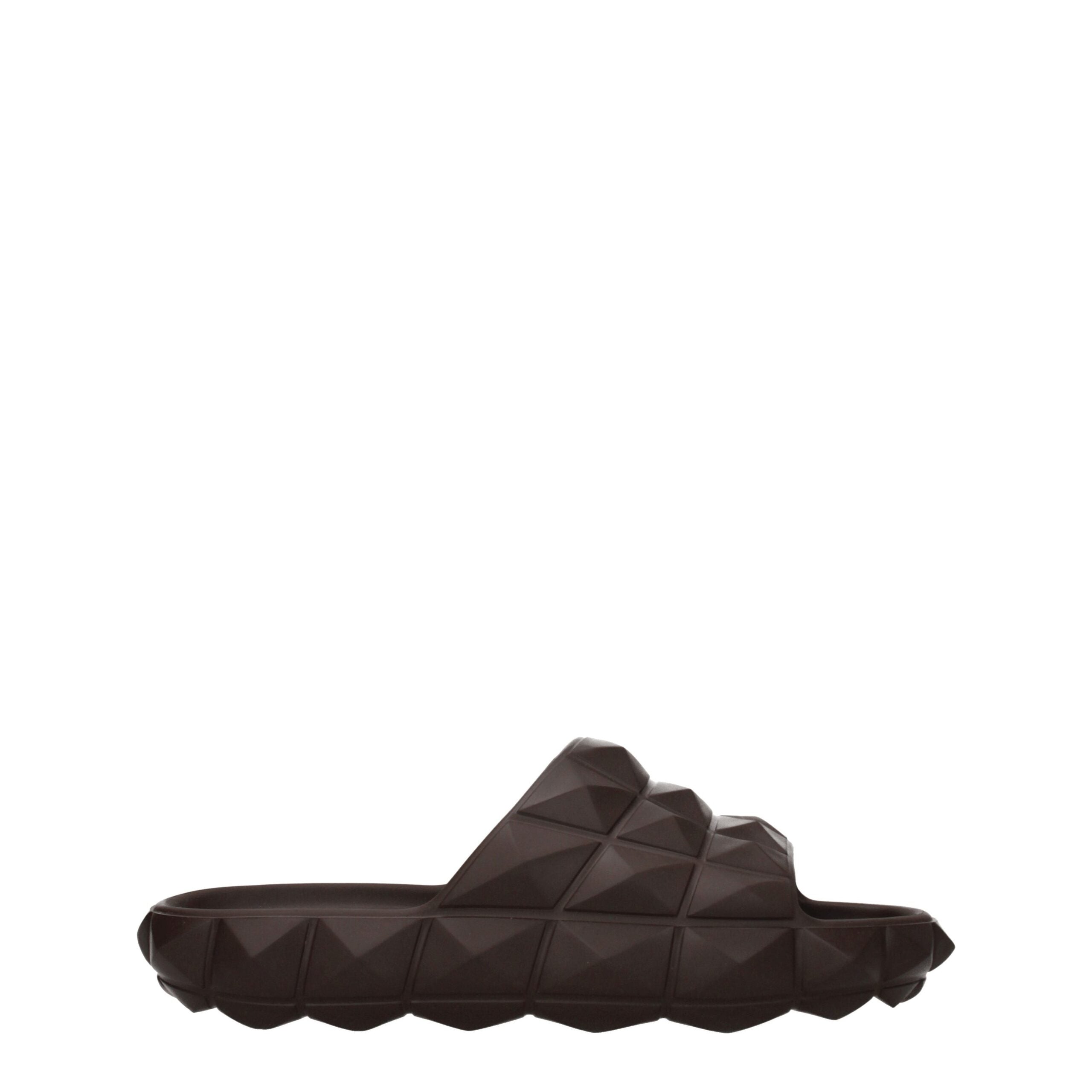 Valentino Garavani Brown Cotton Slippers Sandals LUNESCAPE