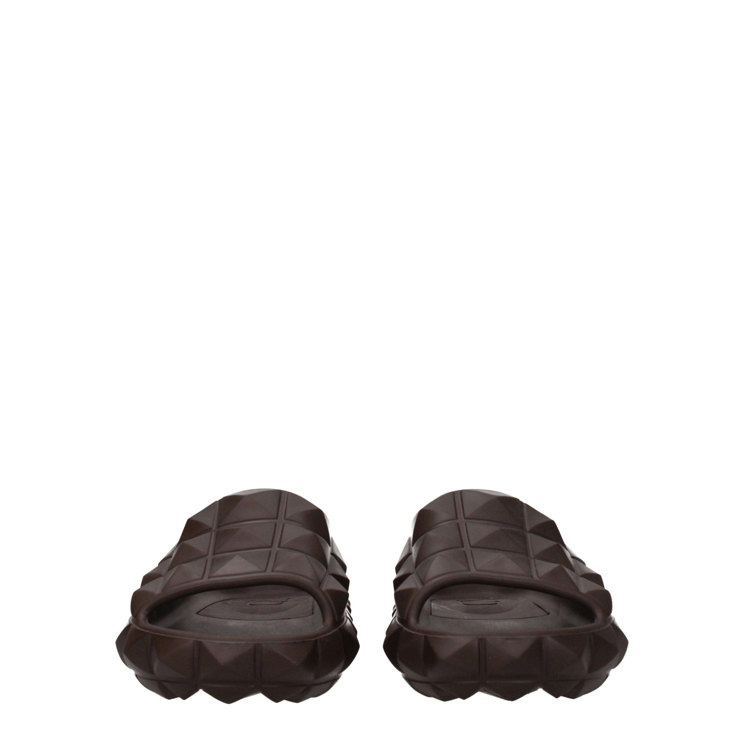 Valentino Garavani Brown Cotton Slippers Sandals LUNESCAPE