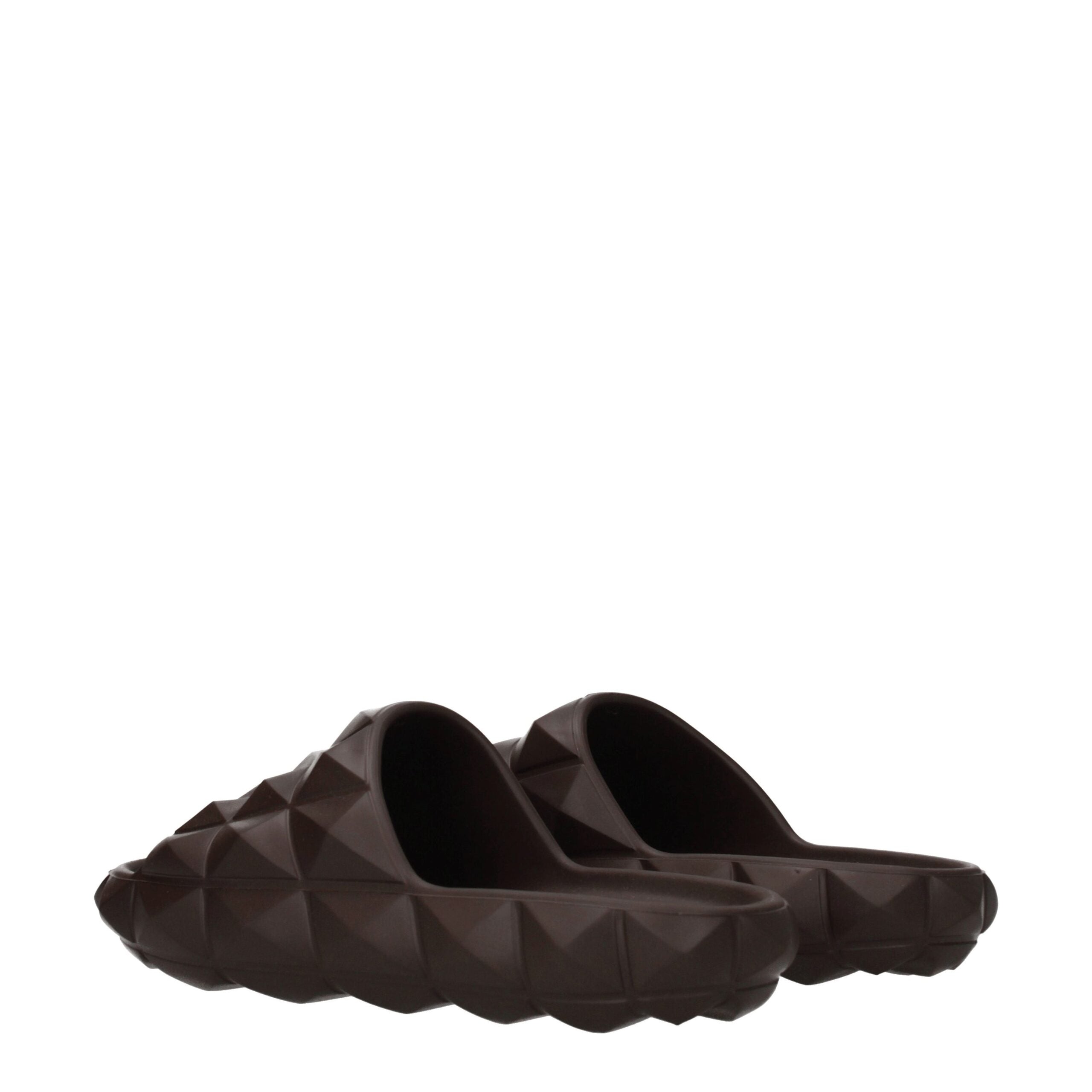 Valentino Garavani Brown Cotton Slippers Sandals LUNESCAPE