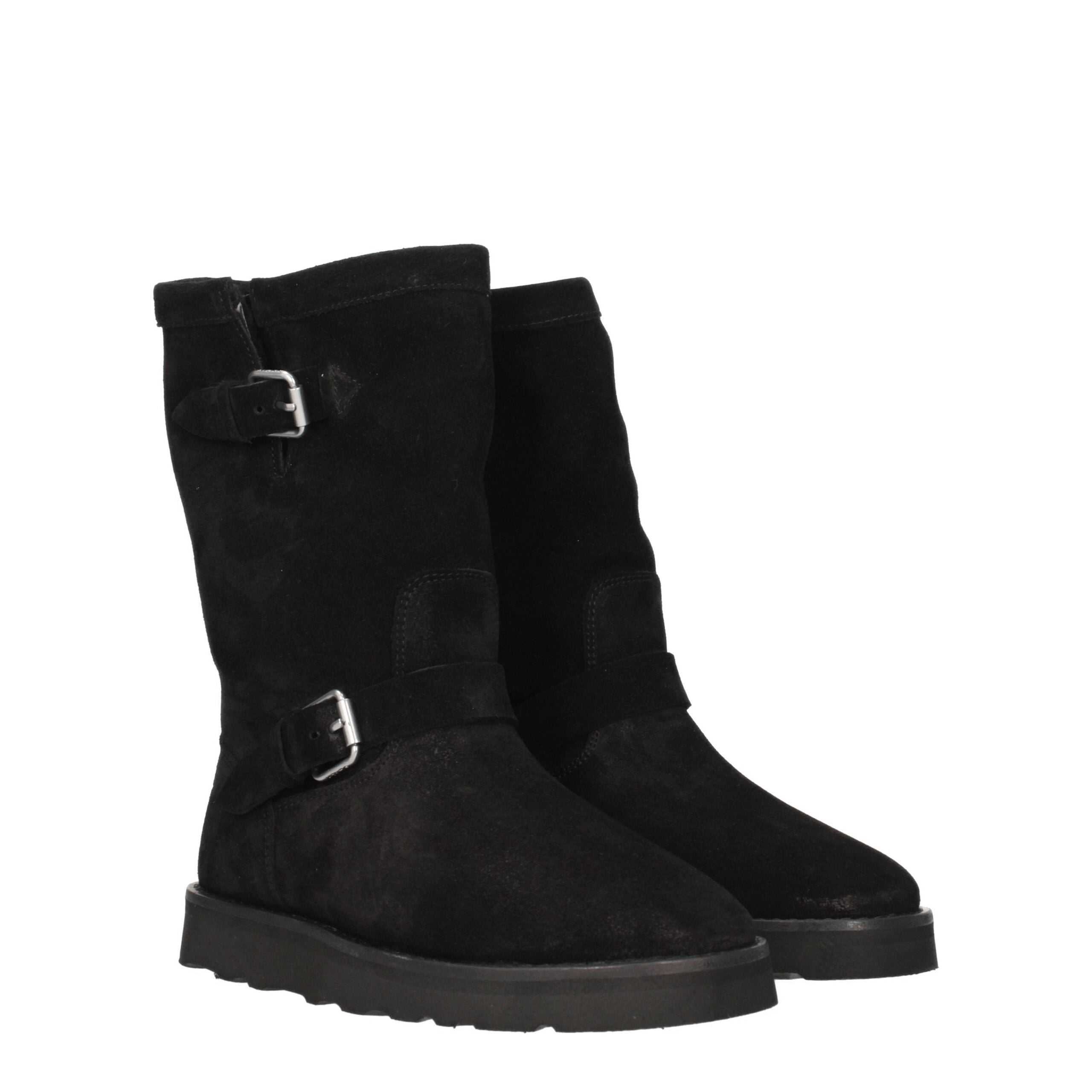 Kenzo Black Leather Ankle Boots LUNESCAPE
