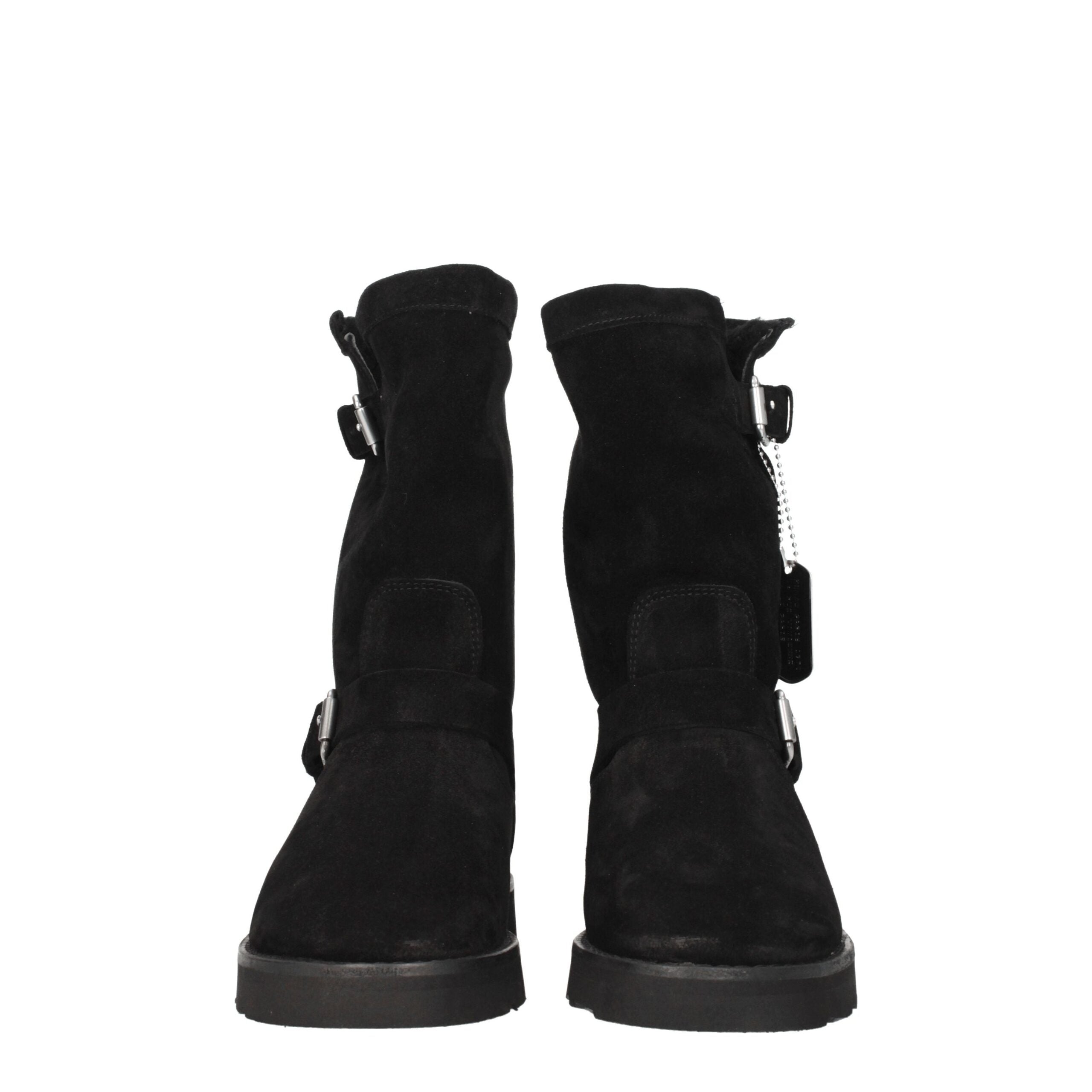 Kenzo Black Leather Ankle Boots LUNESCAPE