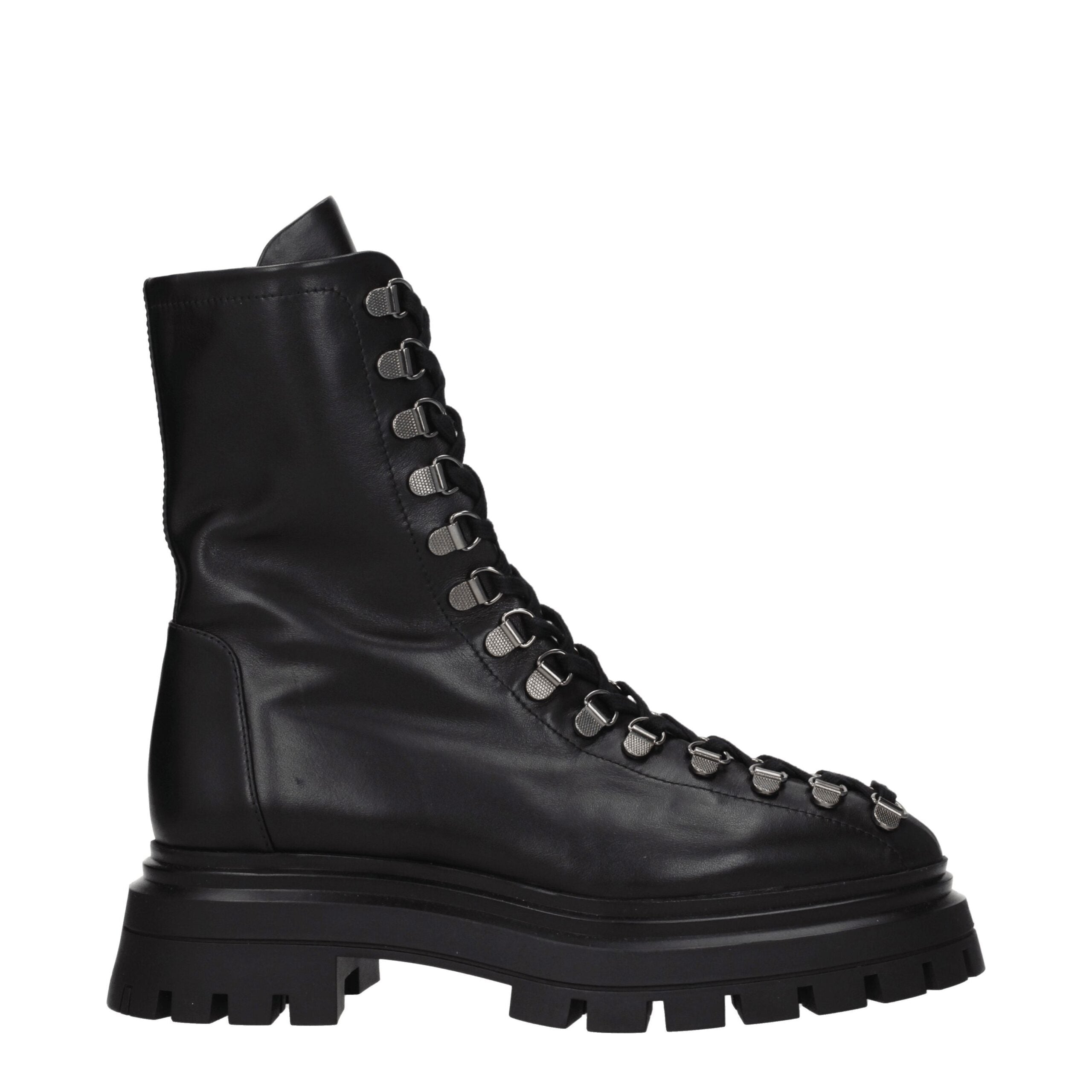 Stuart Weitzman Black Leather Ankle Boots LUNESCAPE