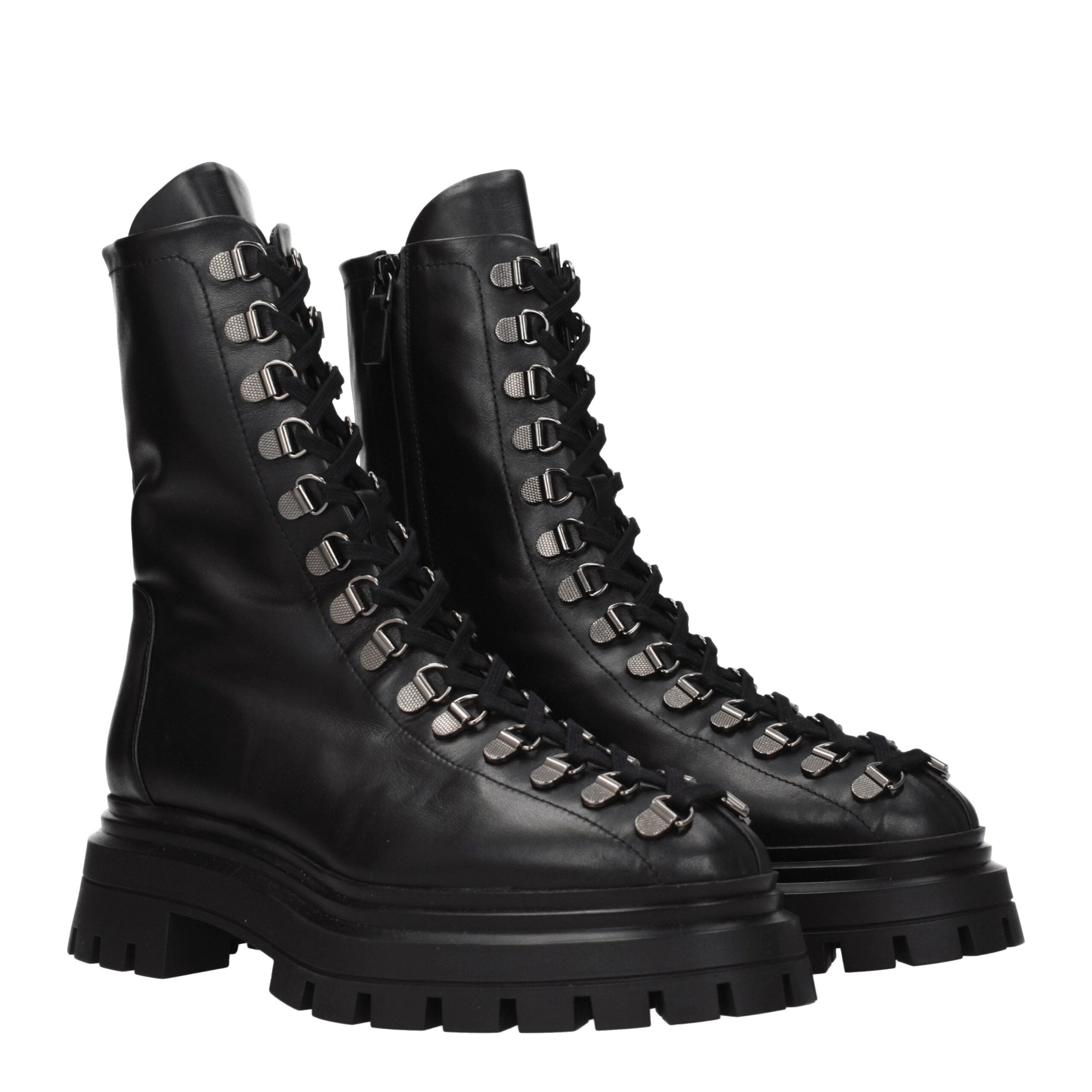 Stuart Weitzman Black Leather Ankle Boots LUNESCAPE