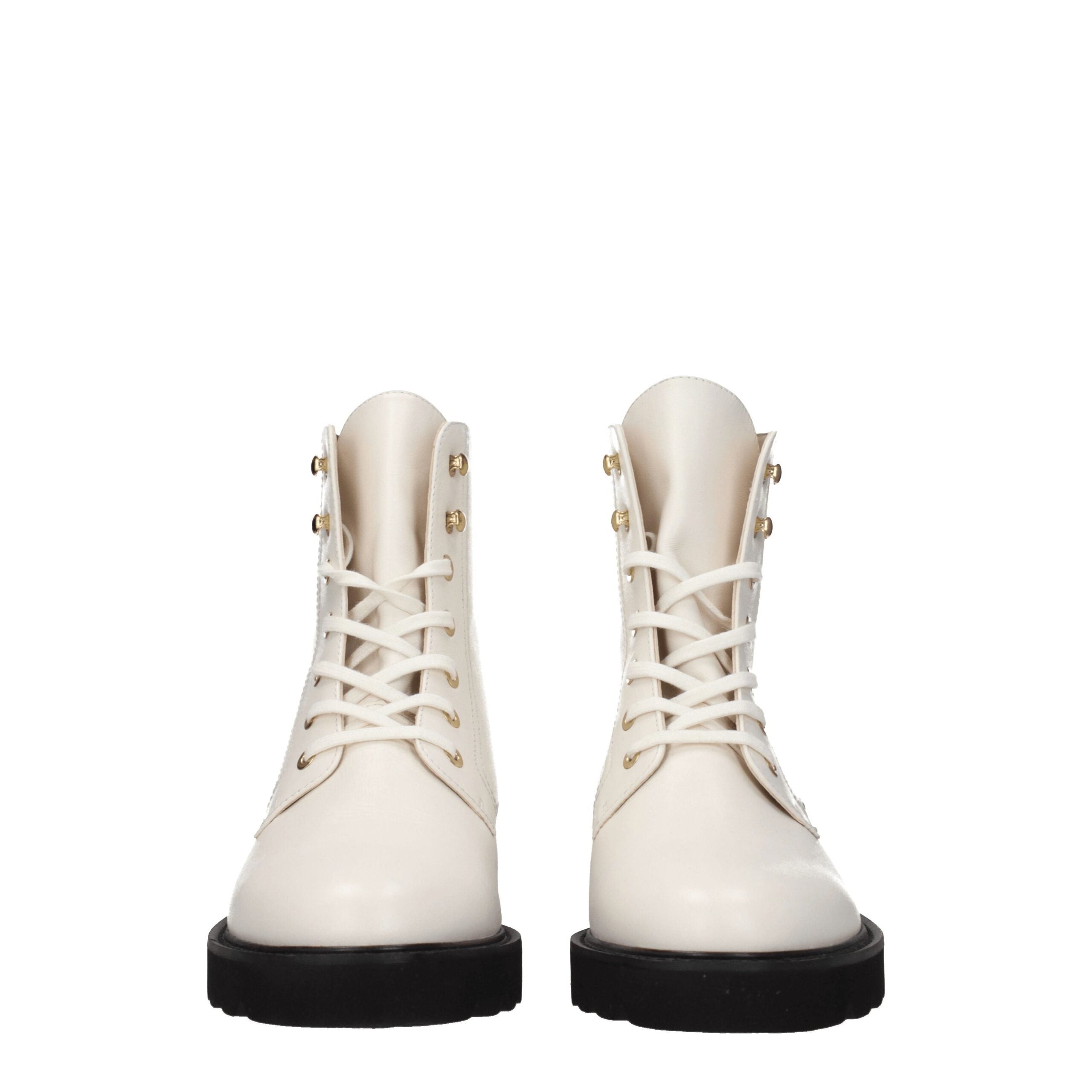 Stuart Weitzman White Leather Ankle Boots LUNESCAPE