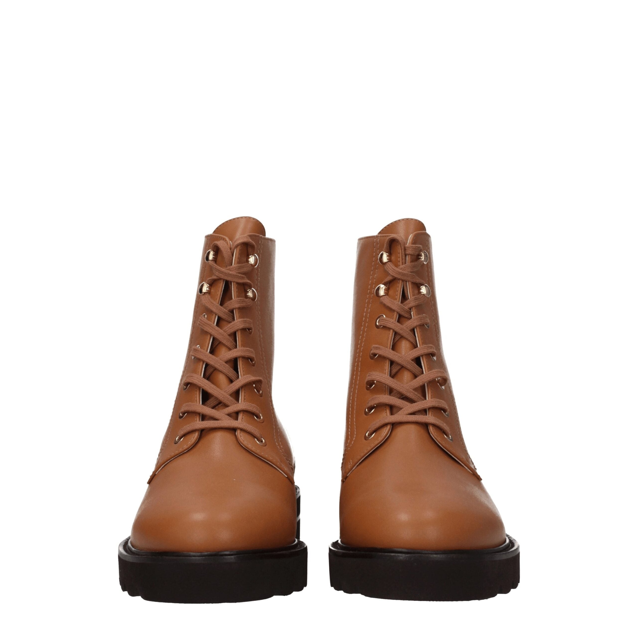Stuart Weitzman Brown Leather Ankle Boots LUNESCAPE