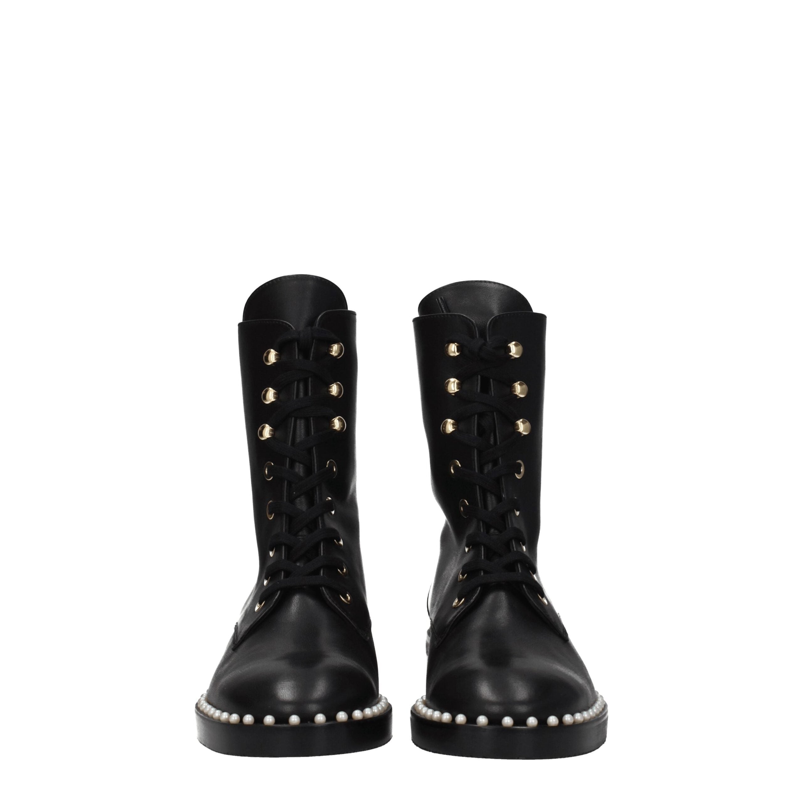 Stuart Weitzman Black Leather Ankle Boots LUNESCAPE