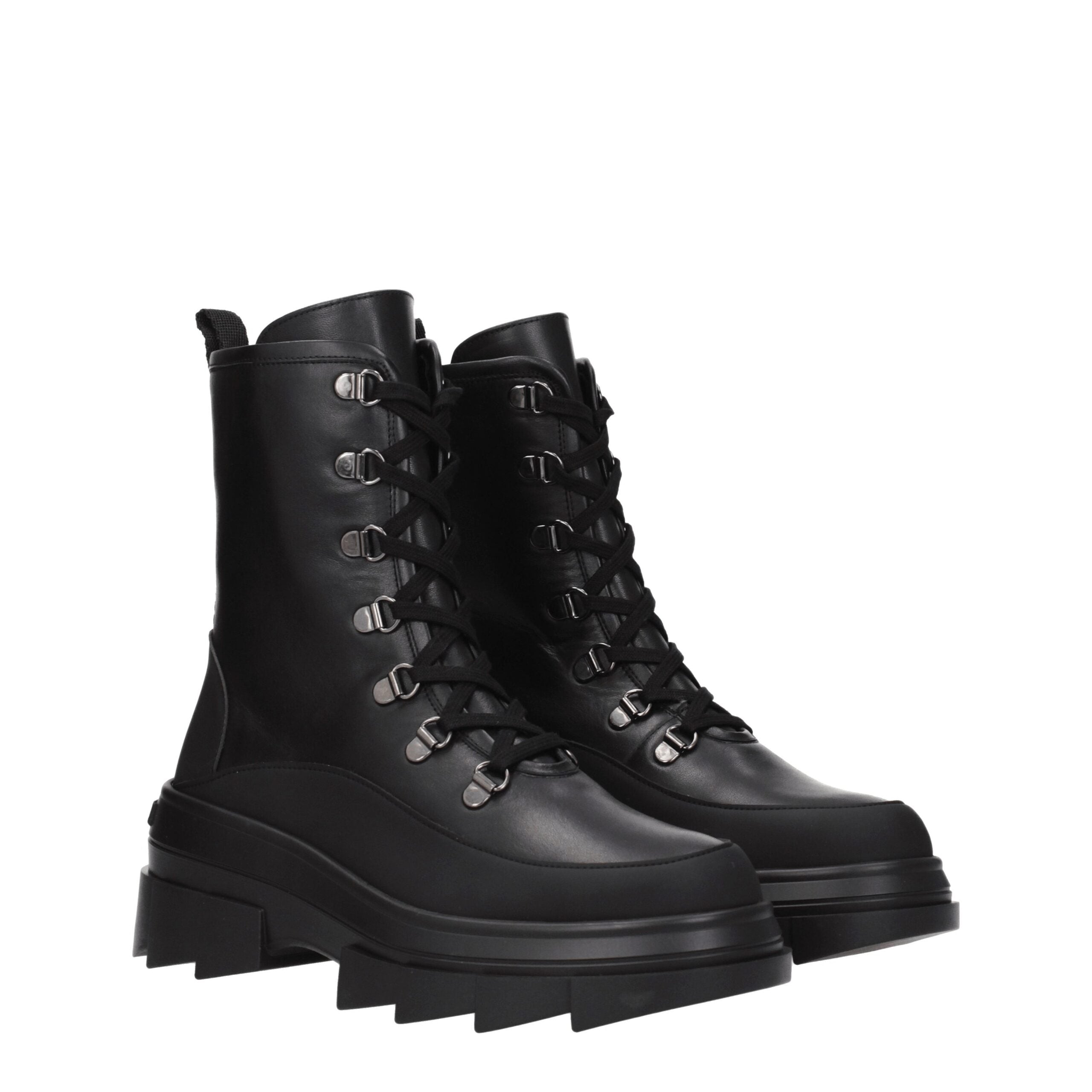 Stuart Weitzman Black Leather Ankle Boots LUNESCAPE