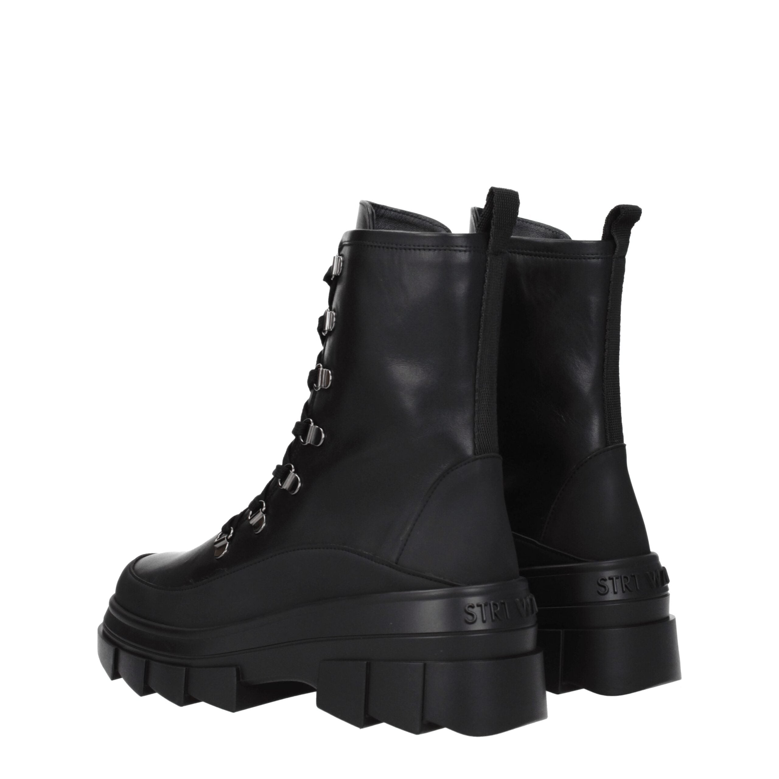 Stuart Weitzman Black Leather Ankle Boots LUNESCAPE