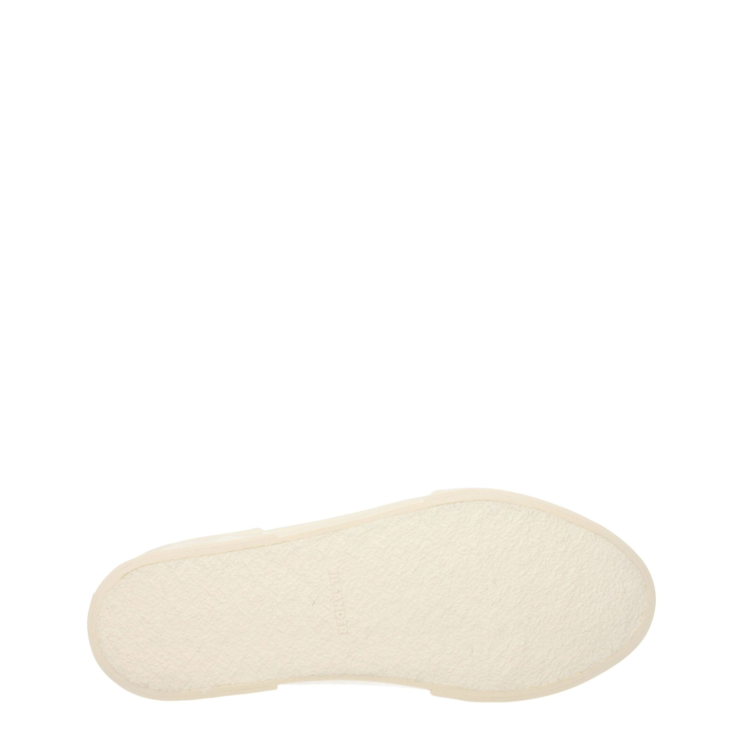 Jil Sander Beige Fabric Low Top Sneakers