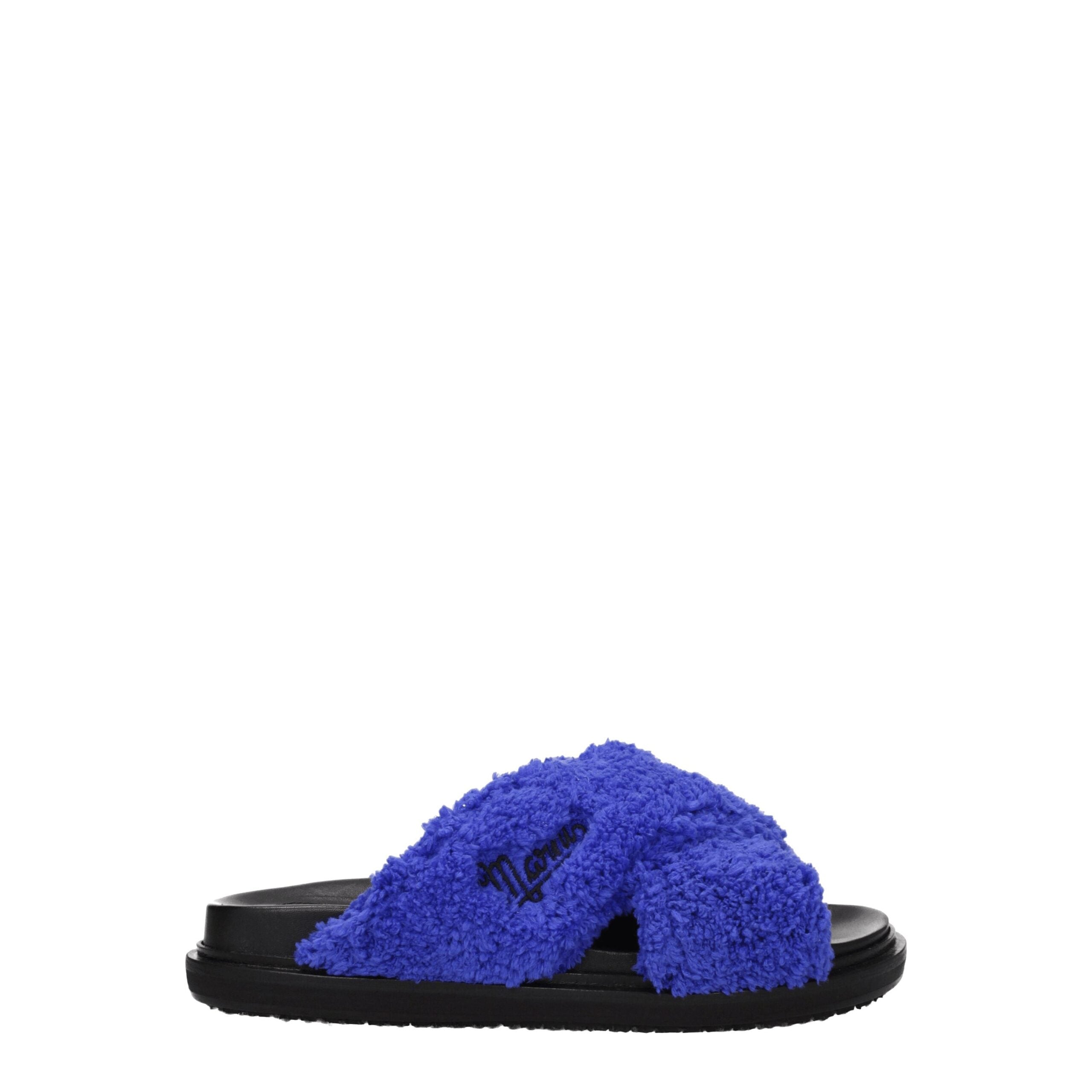 Marni Purple Fabric Slippers Sandals LUNESCAPE