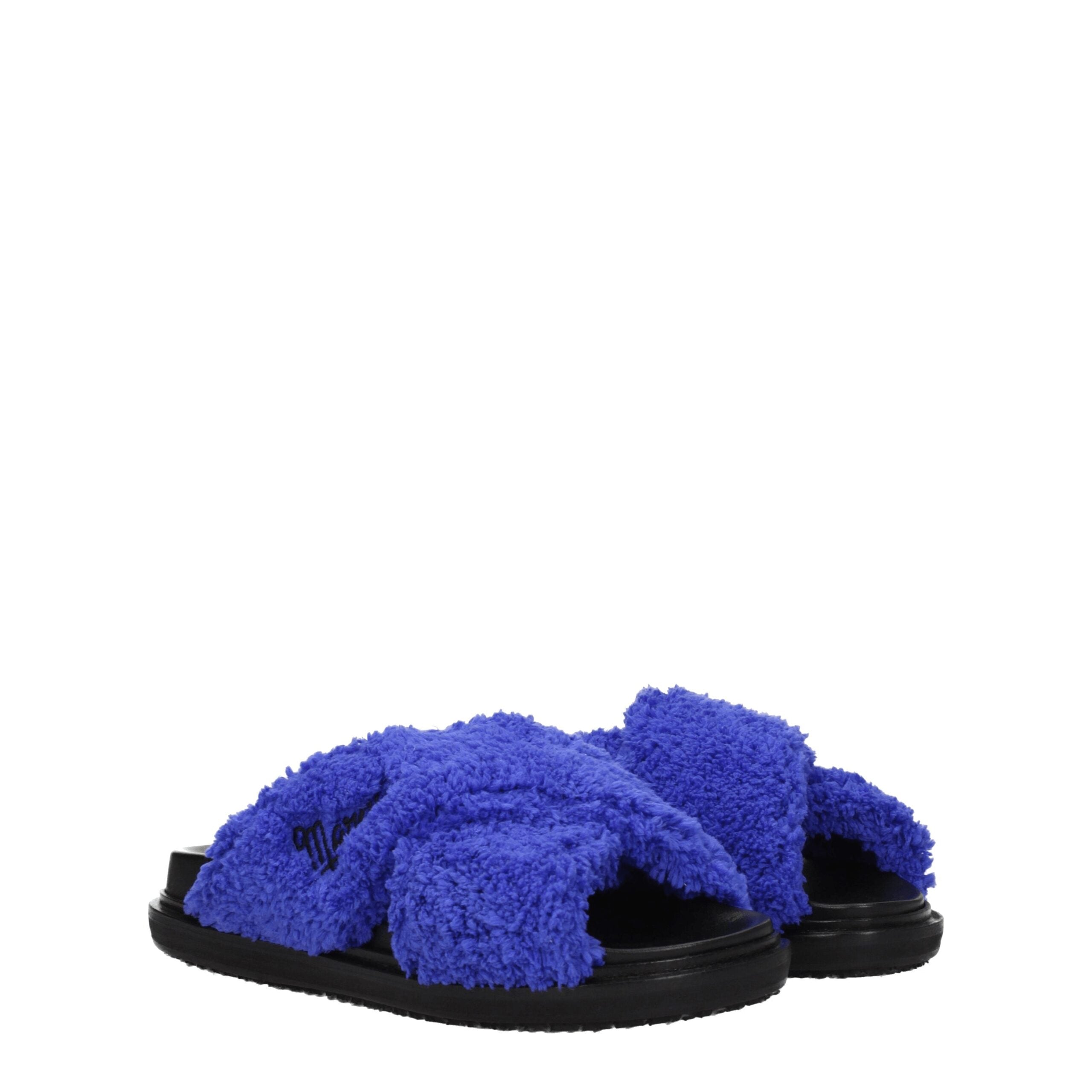Marni Purple Fabric Slippers Sandals LUNESCAPE