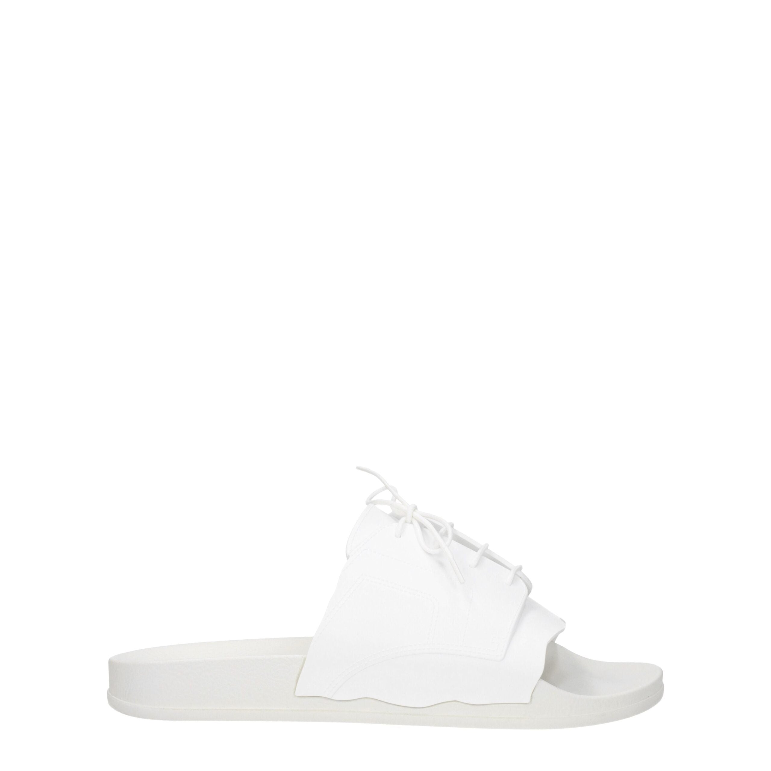 Maison Margiela White Cotton Slippers Sandals LUNESCAPE