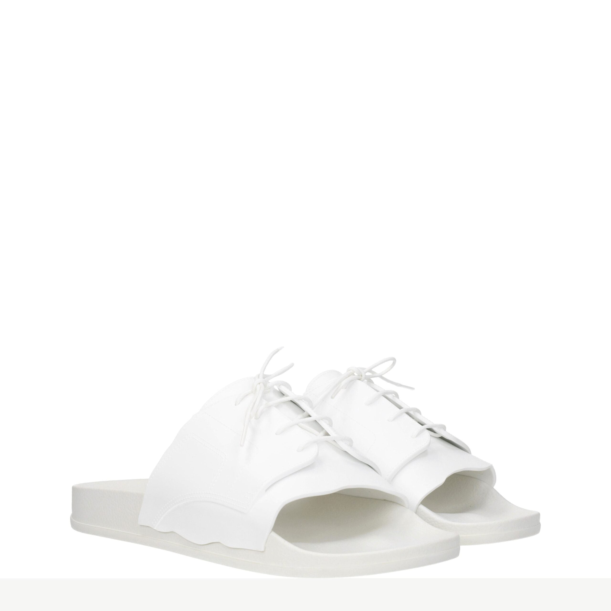 Maison Margiela White Cotton Slippers Sandals LUNESCAPE