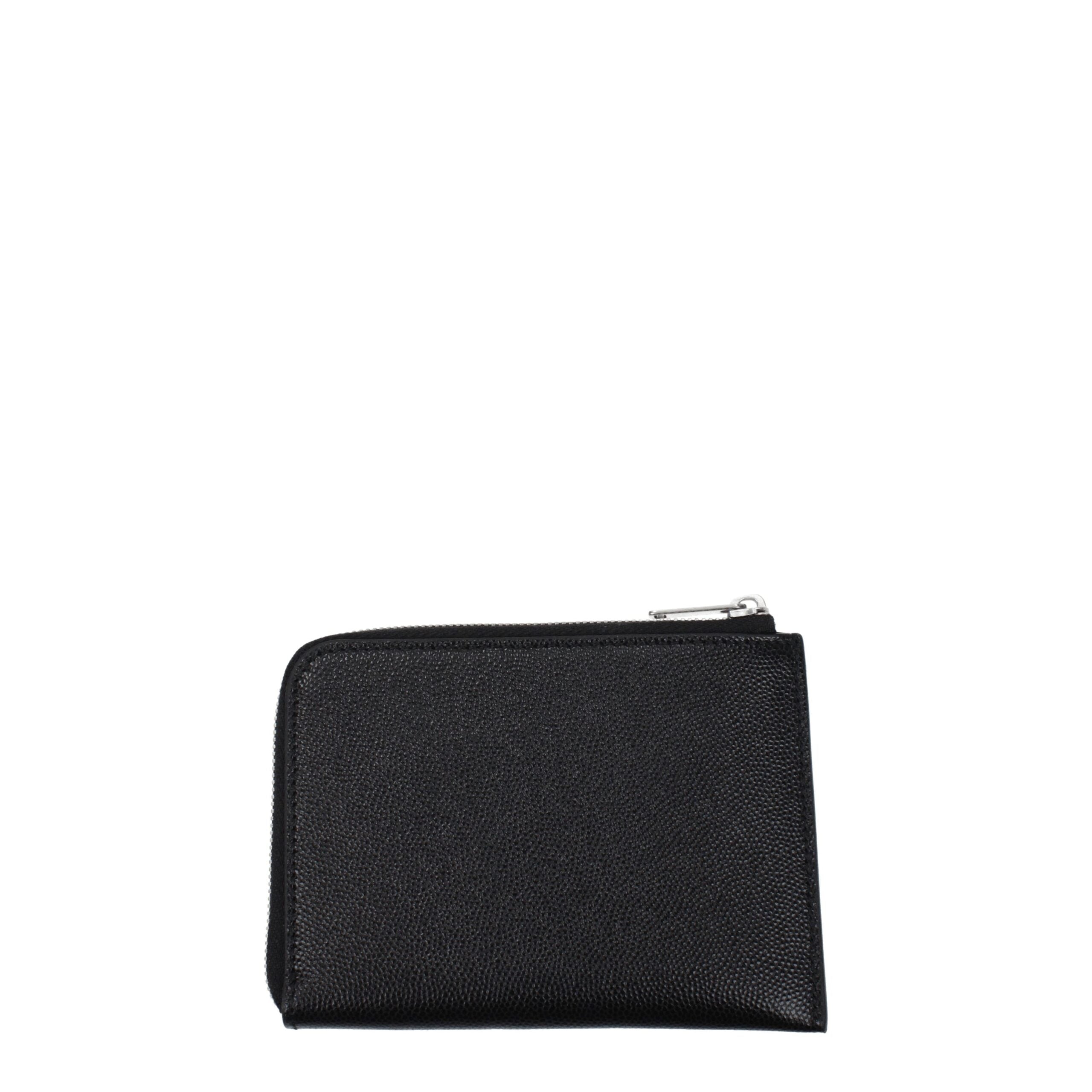 Palm Angels Black Leather Cardholders LUNESCAPE