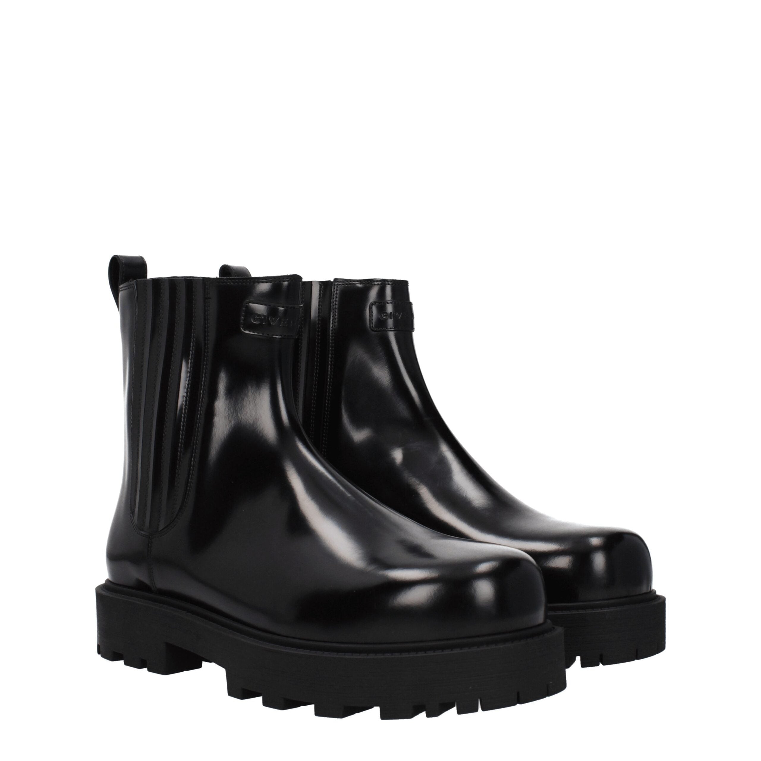 Givenchy Black Leather Ankle Boots LUNESCAPE