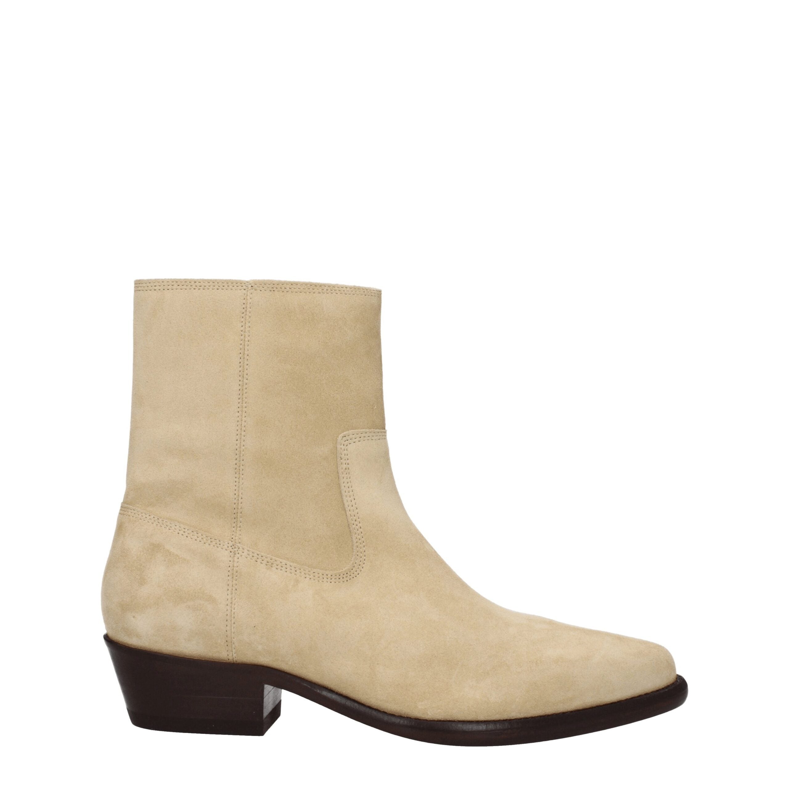 Isabel Marant Beige Leather Ankle Boots LUNESCAPE