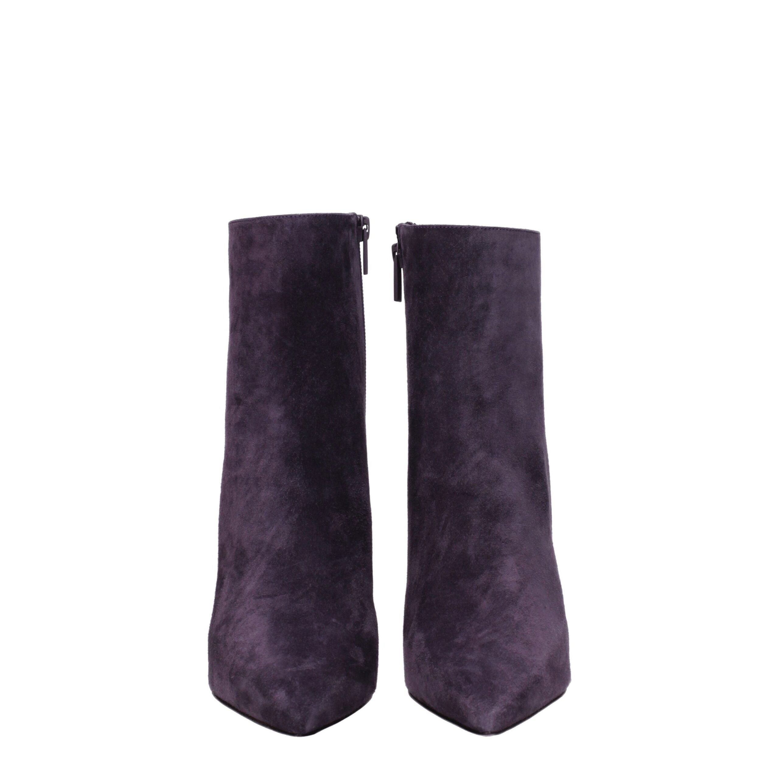 Christian Louboutin Purple Leather Ankle Boots LUNESCAPE