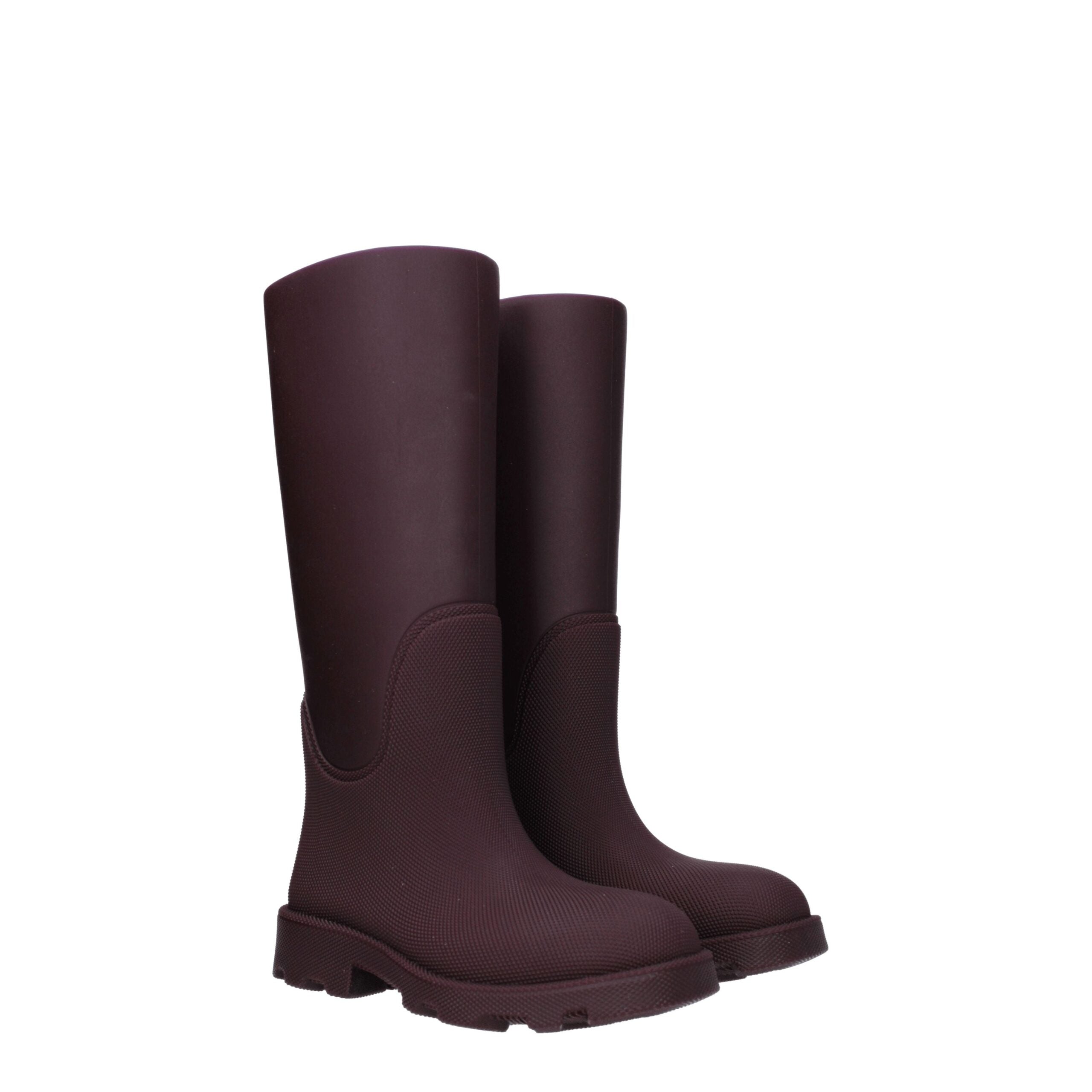 Burberry Red Cotton Rain Boots LUNESCAPE