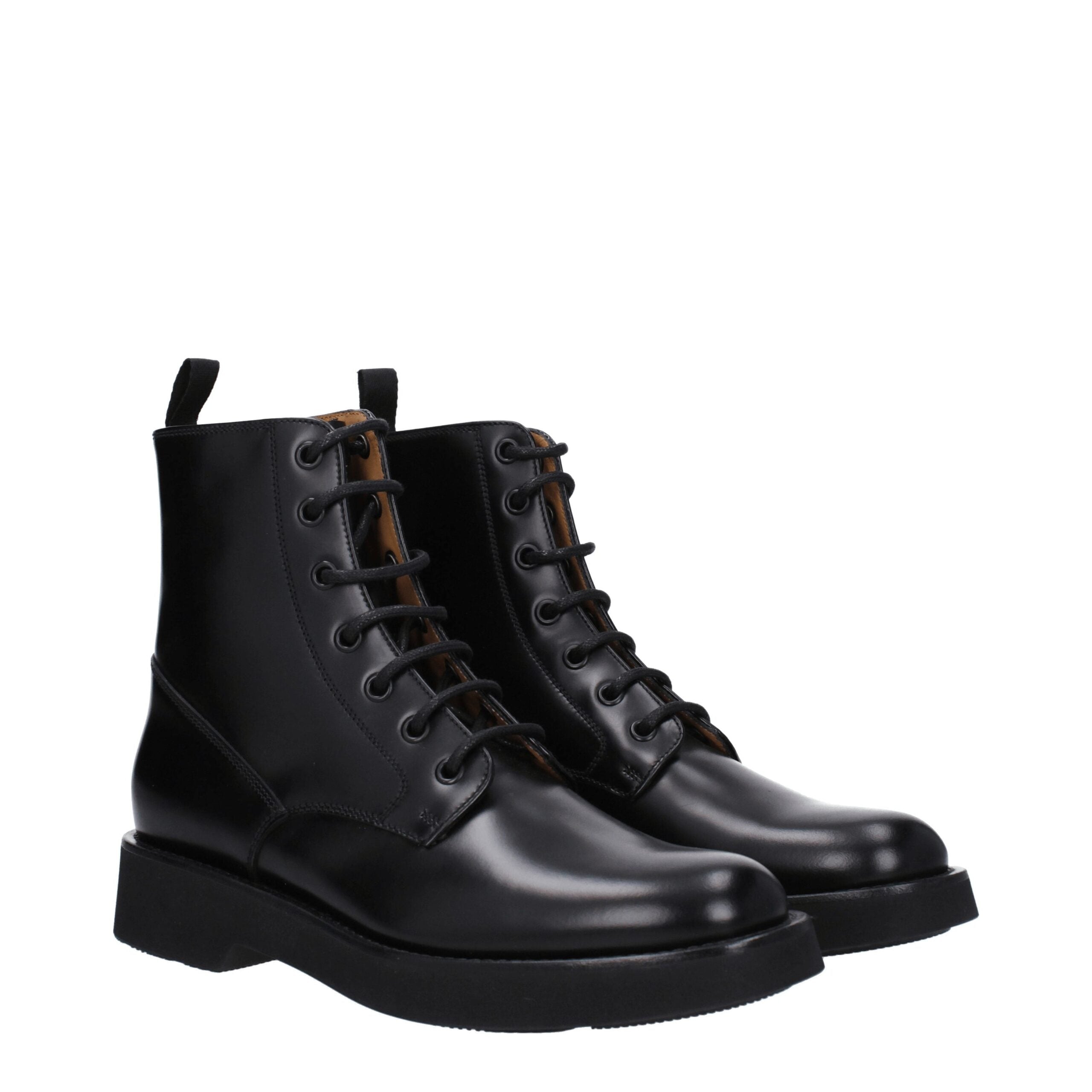 Church's Black Leather Ankle Boots LUNESCAPE