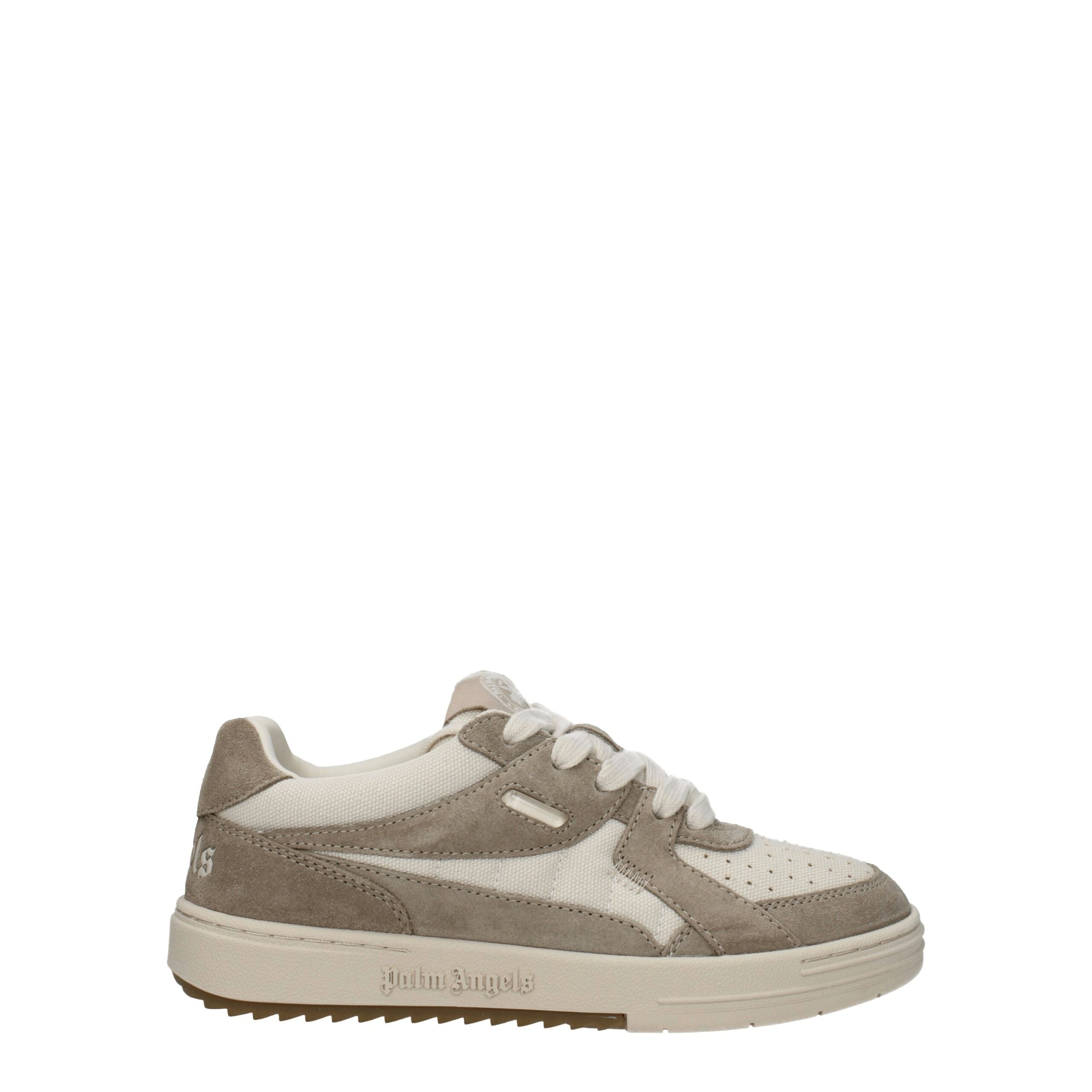 Palm Angels Beige Fabric Low Tops LUNESCAPE