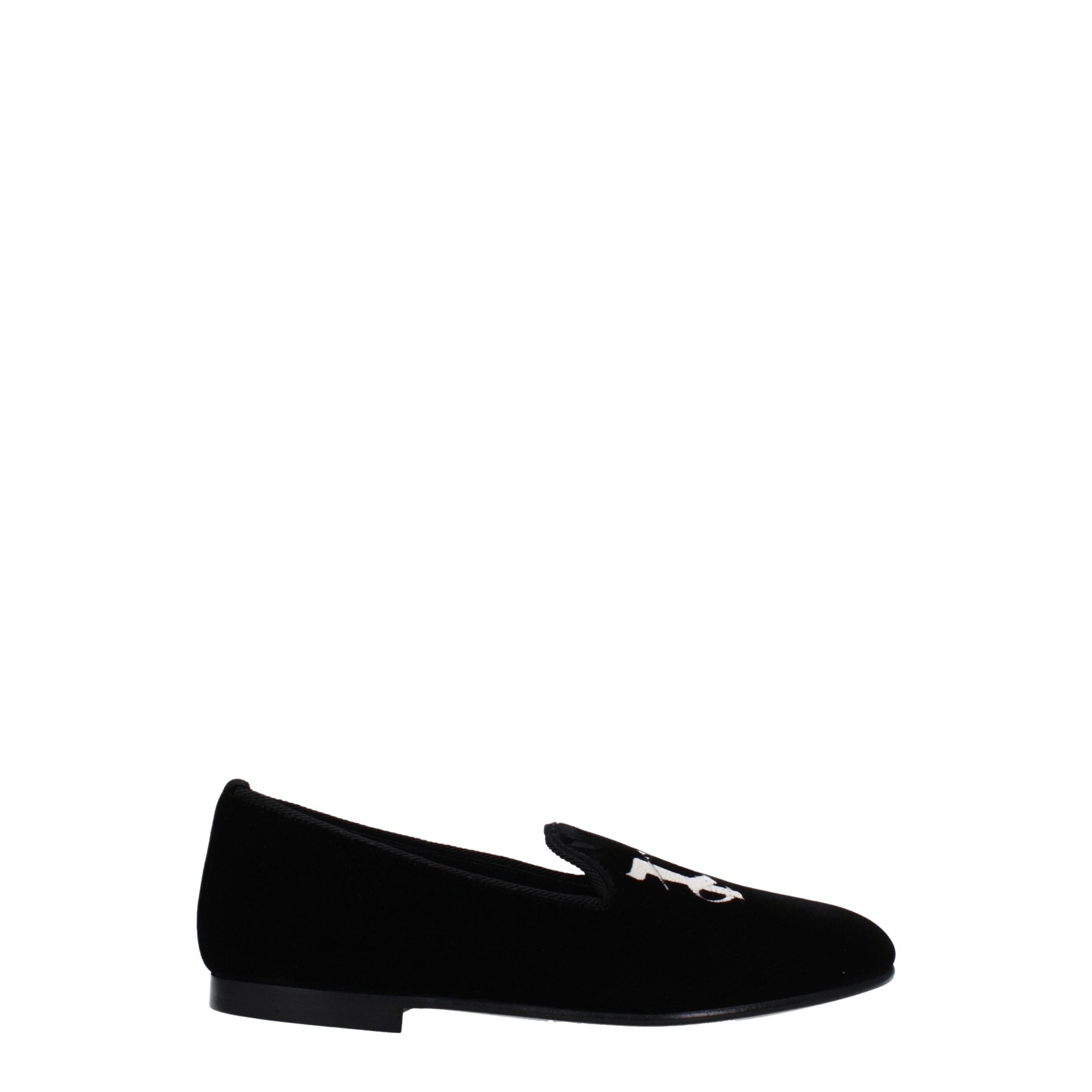 Palm Angels Black Velvet Slip-On Loafers LUNESCAPE