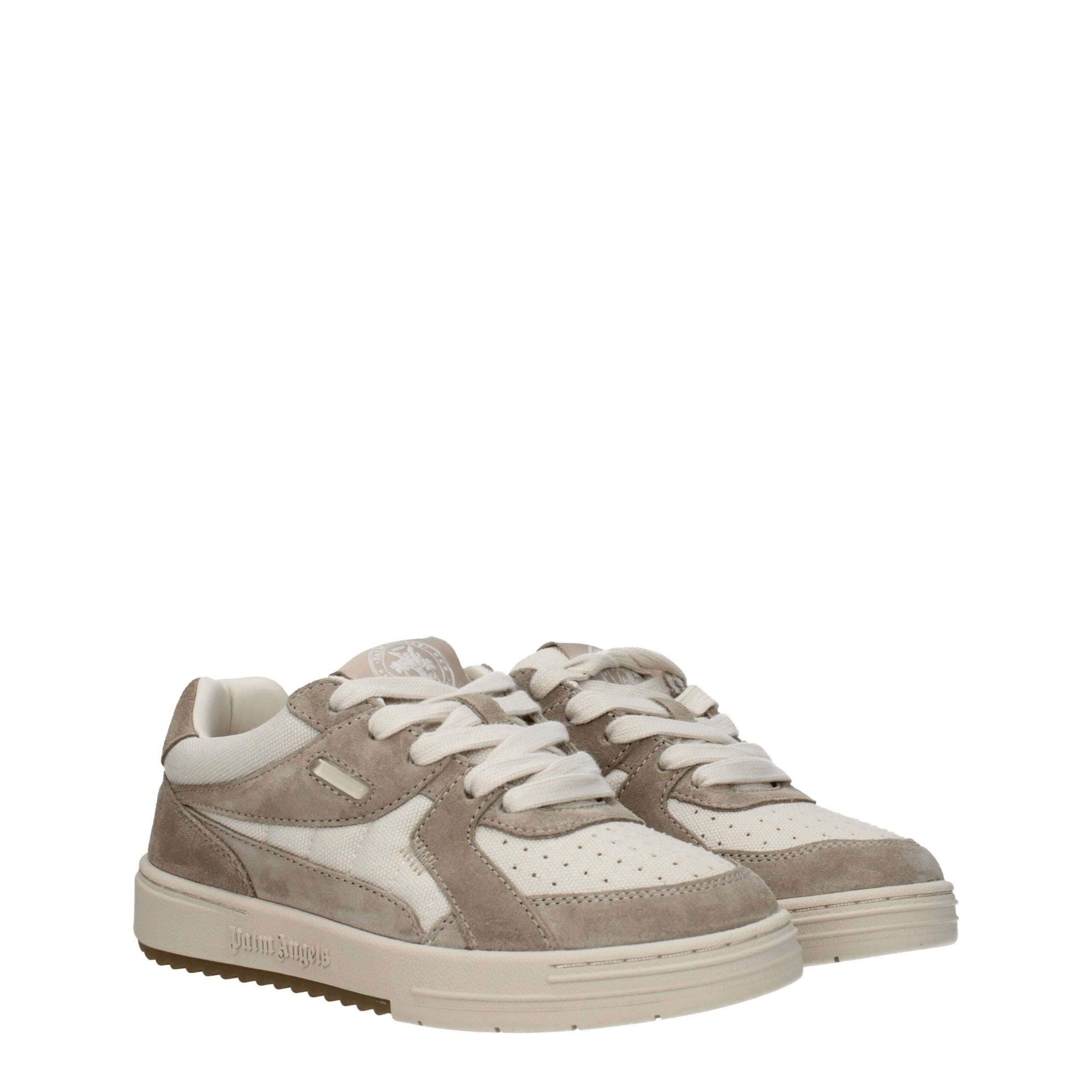 Palm Angels Beige Fabric Low Tops LUNESCAPE