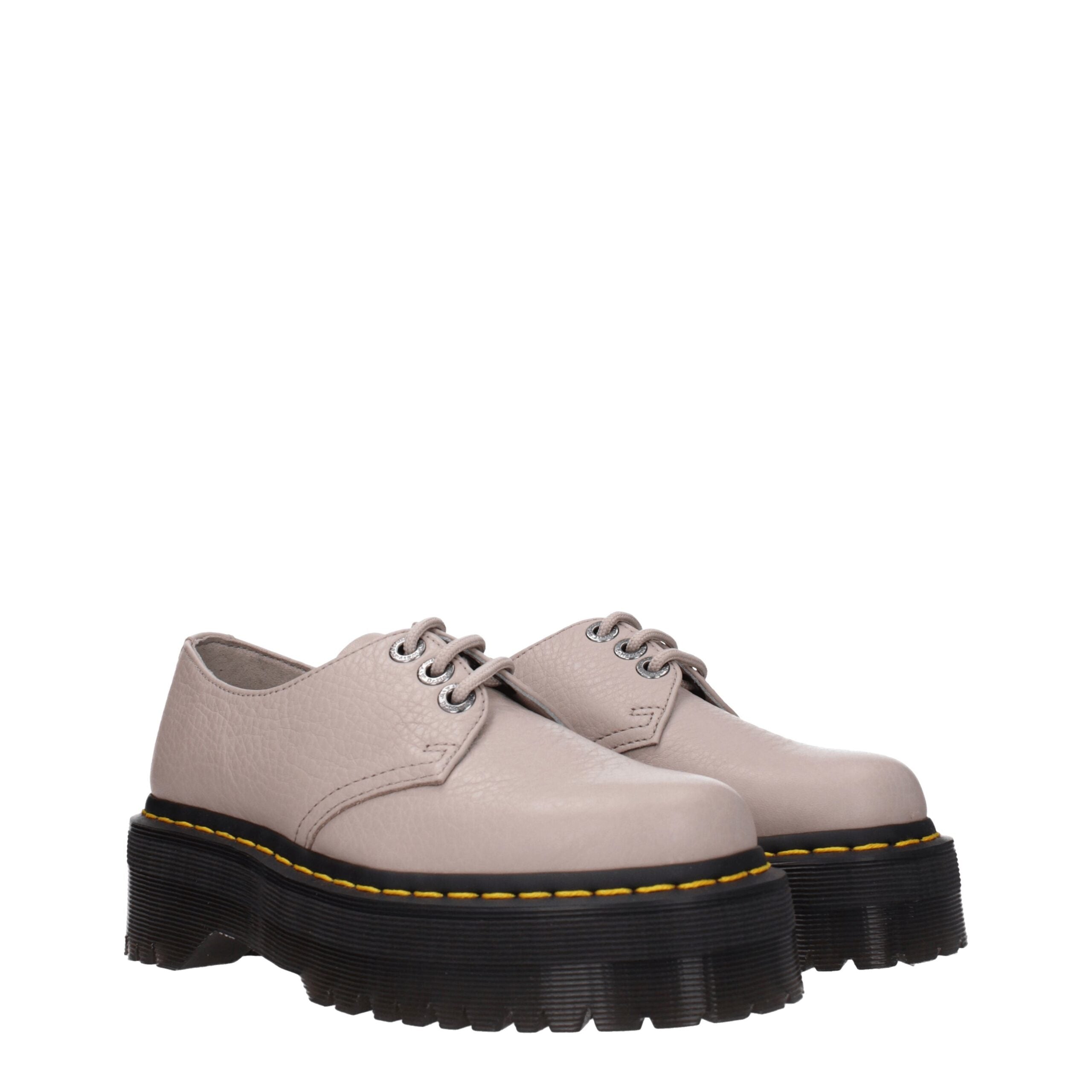 Dr. Martens Gray Leather Oxfords And Derbies LUNESCAPE