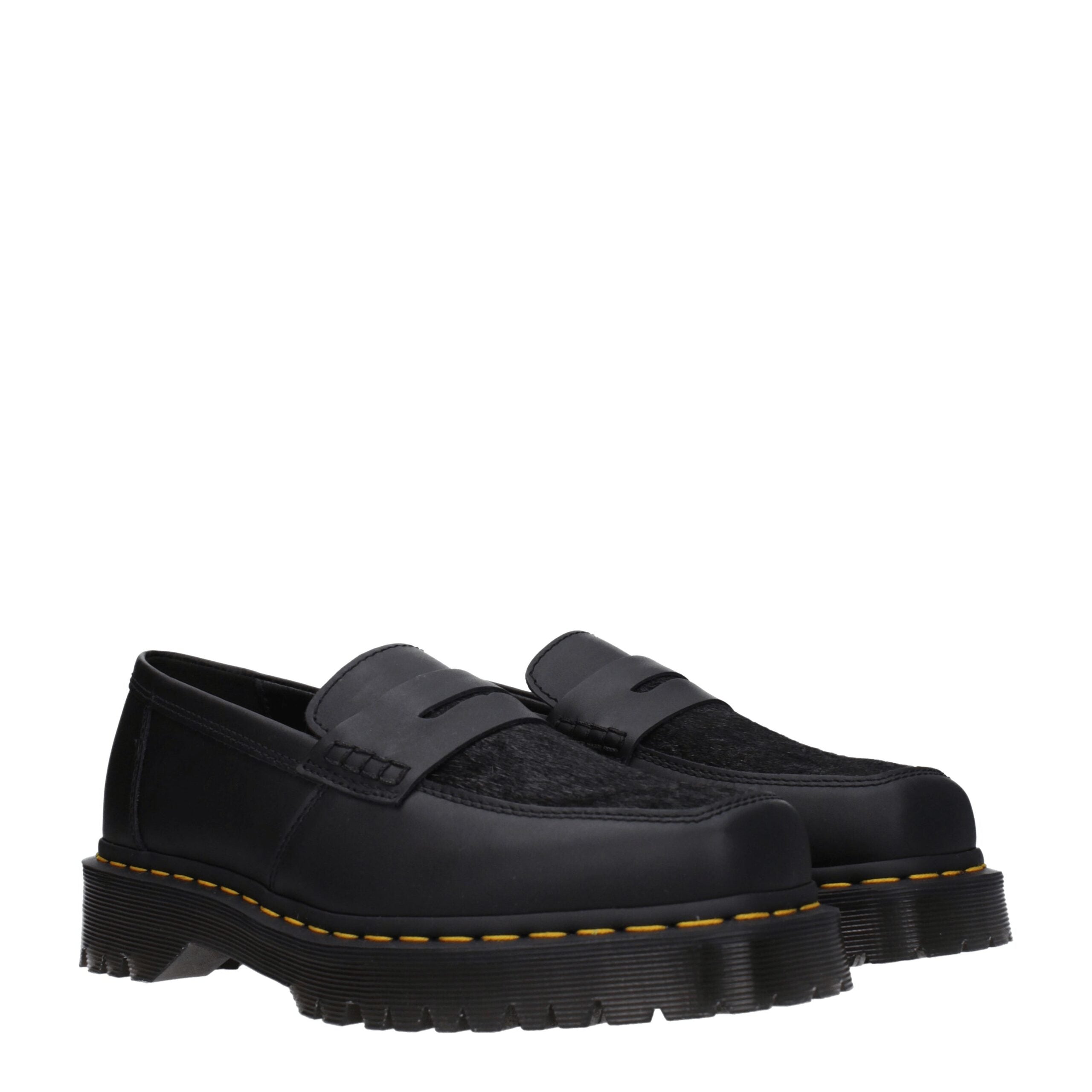 Dr. Martens Black Leather Slip-On Loafers LUNESCAPE