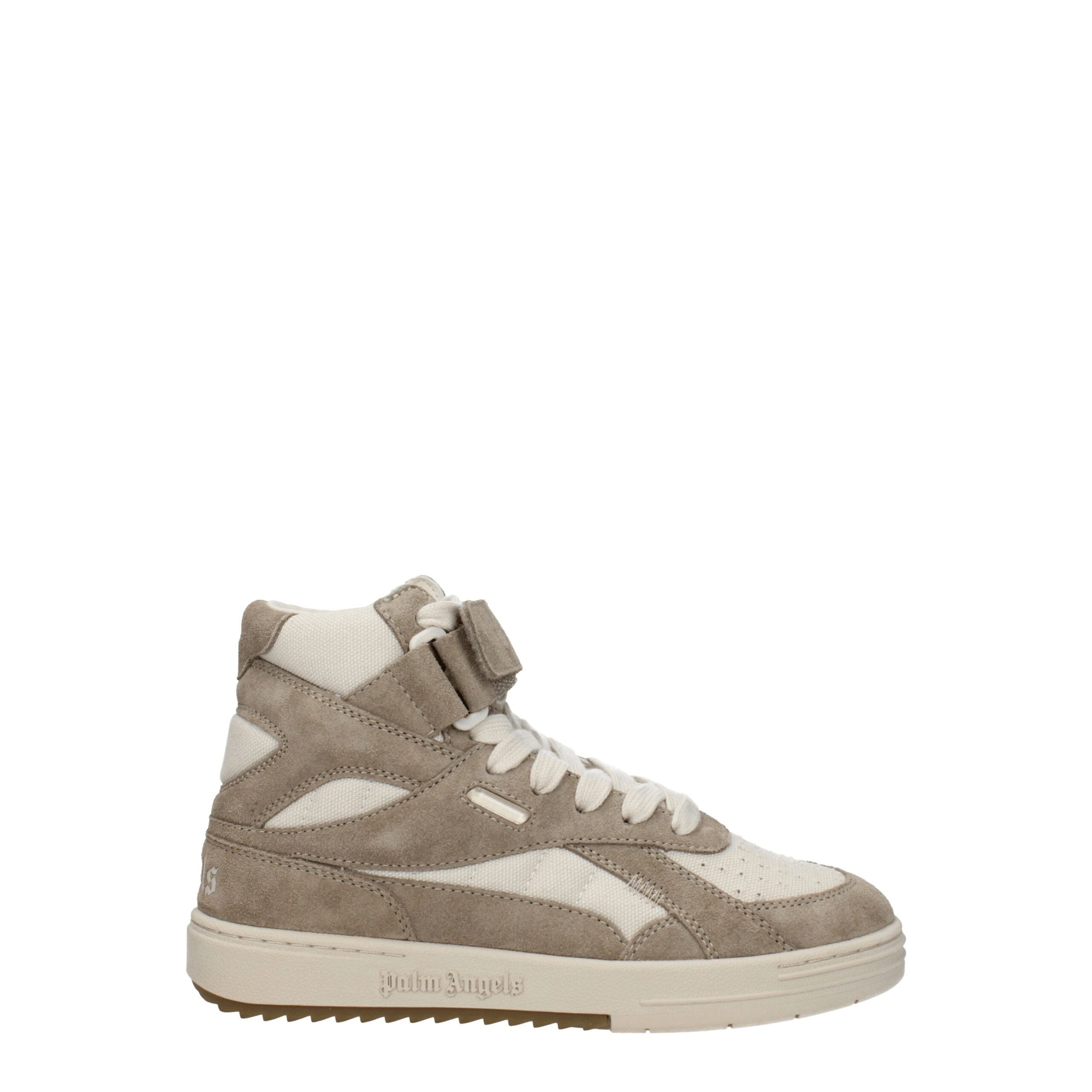 Palm Angels Beige Leather High Tops LUNESCAPE