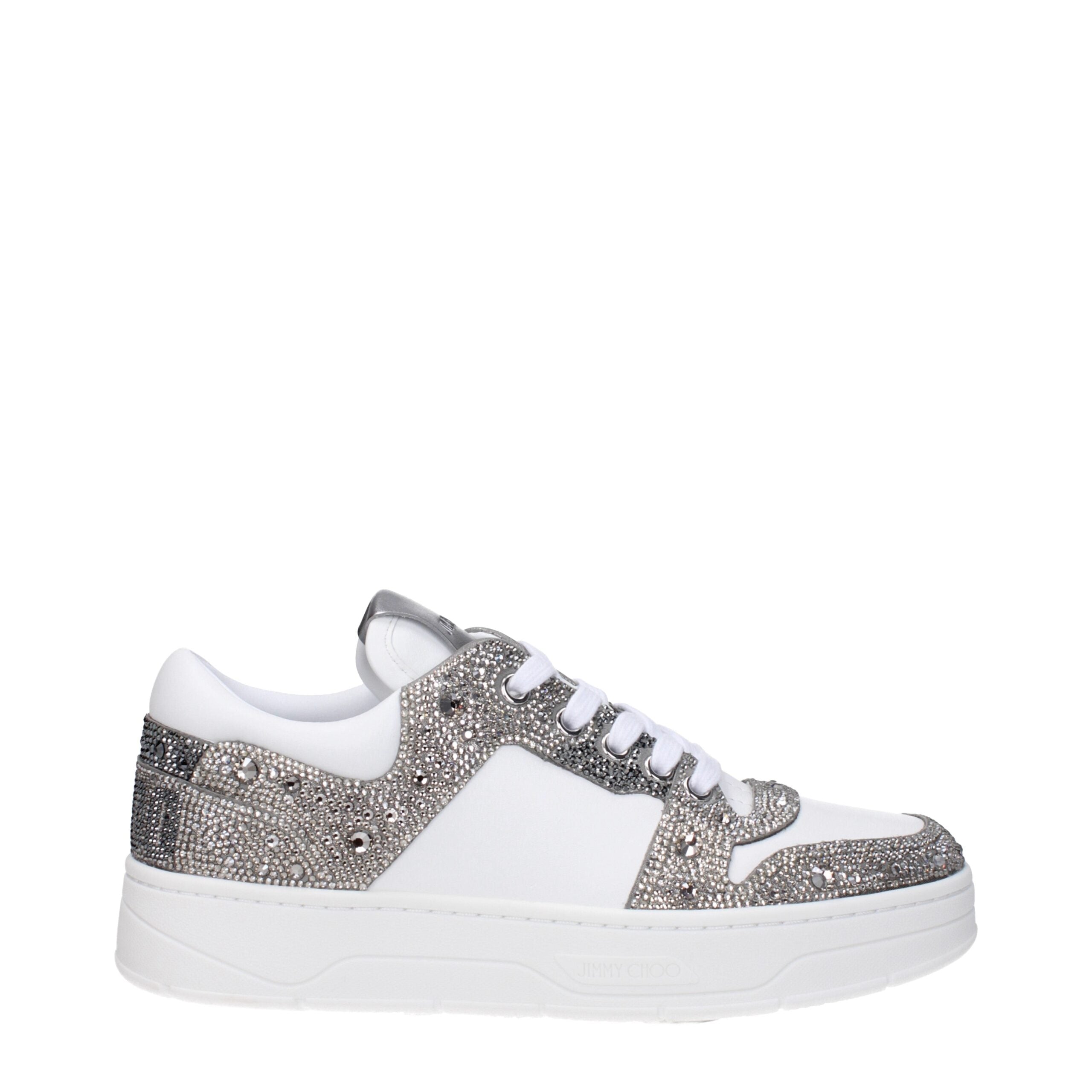 Jimmy Choo White Leather Chunky Sneakers LUNESCAPE