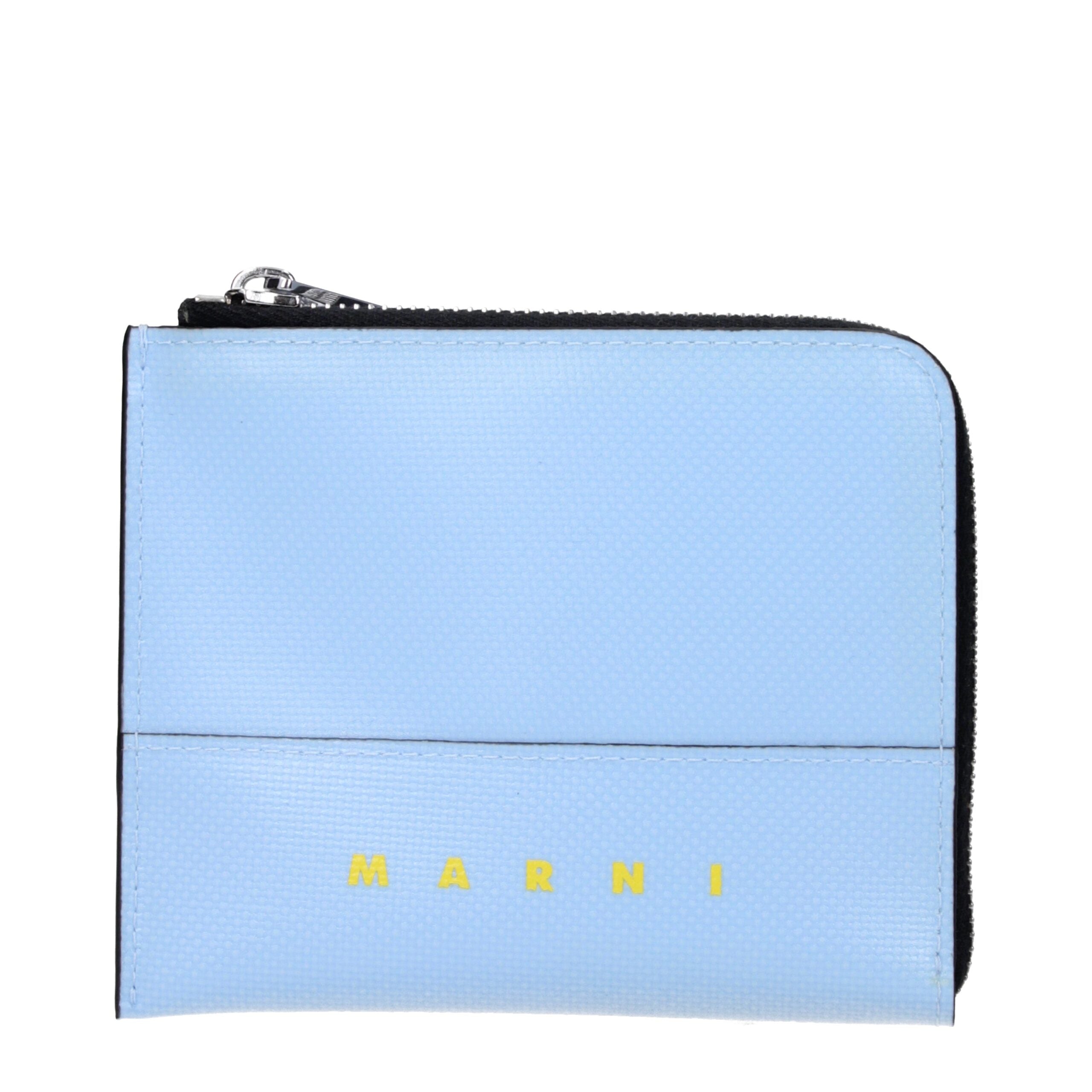 Marni Blue Polyethylene Wallets LUNESCAPE