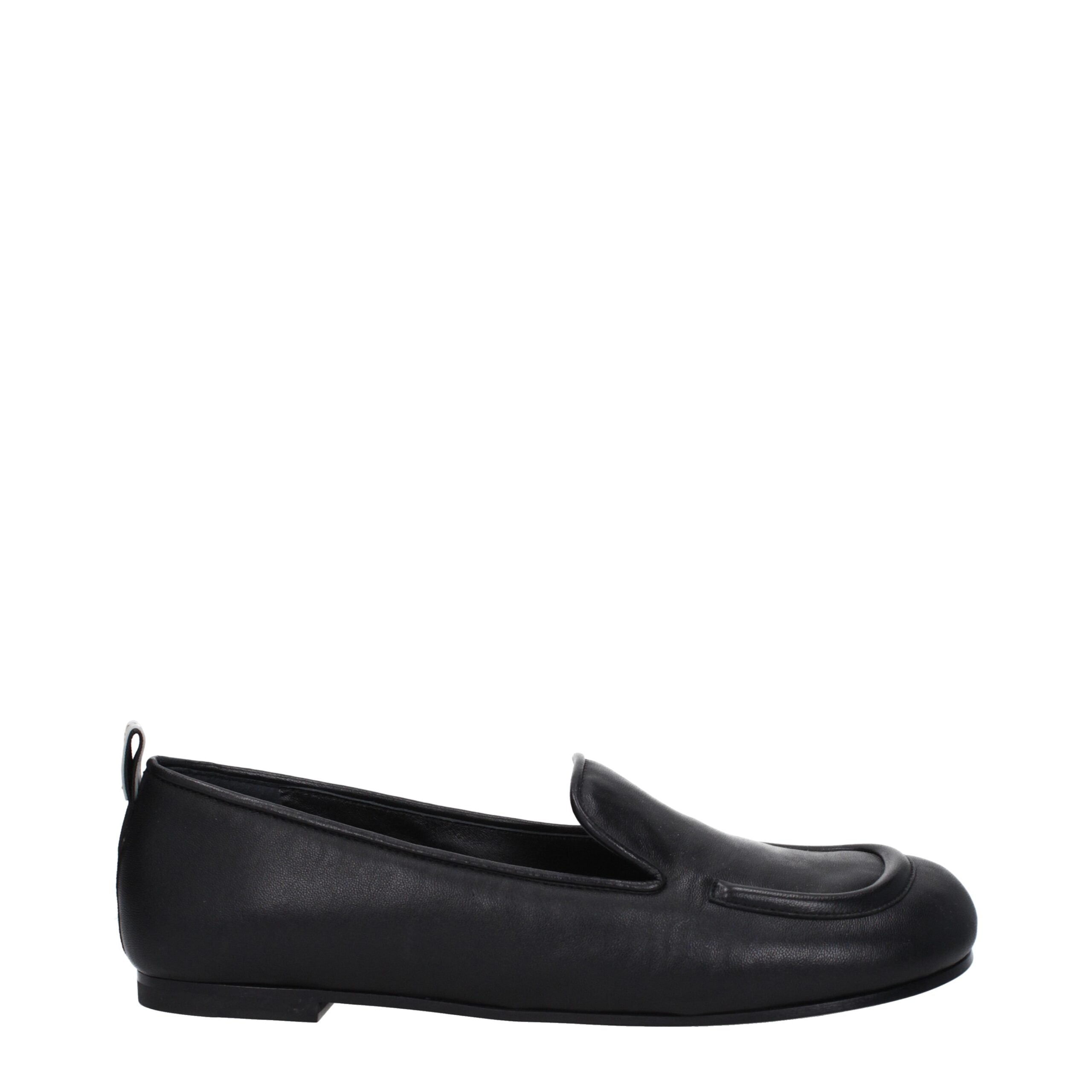 Premiata Black Leather Slip-On Loafers LUNESCAPE