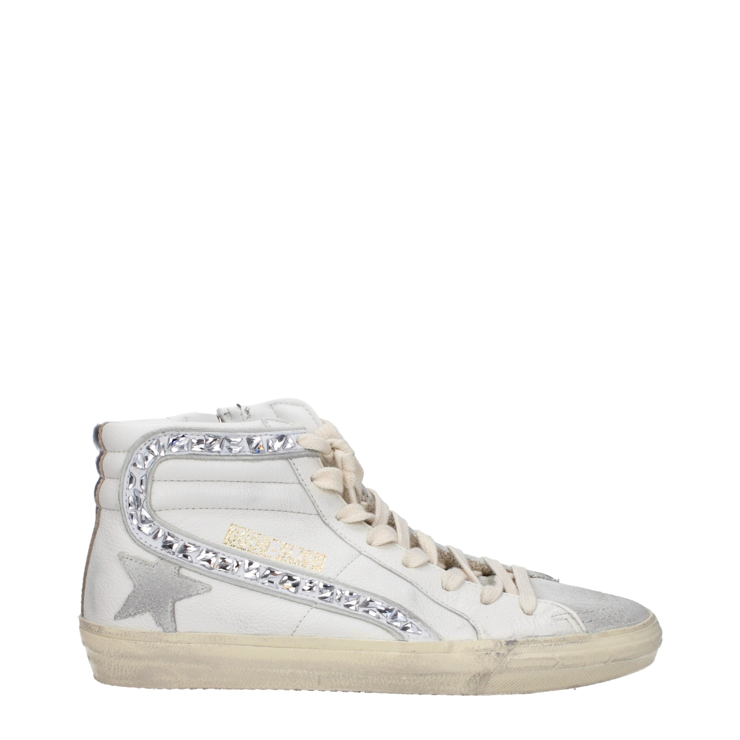 Golden Goose White Leather High Tops LUNESCAPE