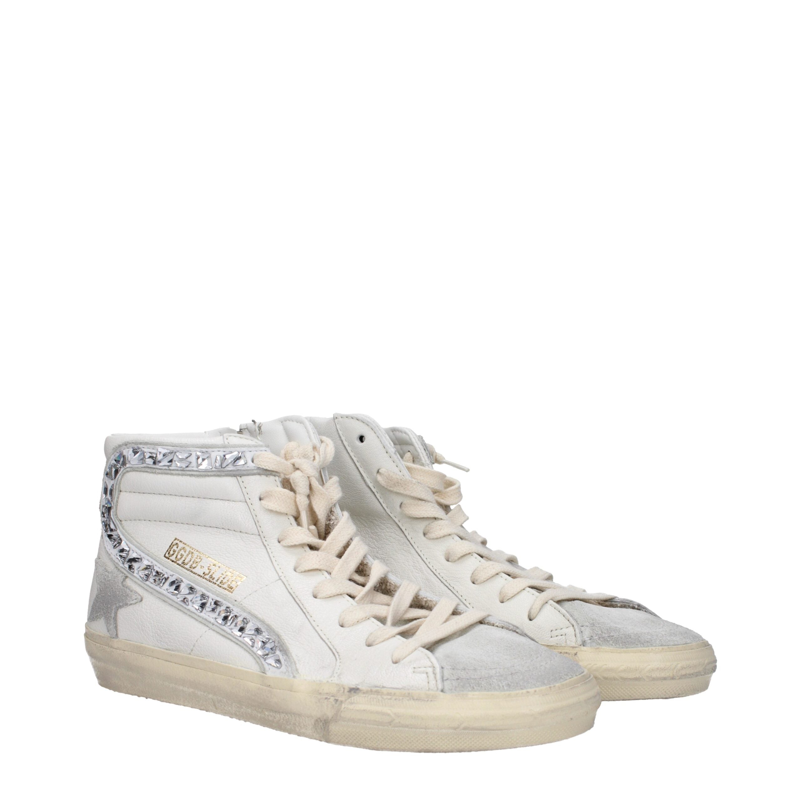 Golden Goose White Leather High Tops LUNESCAPE