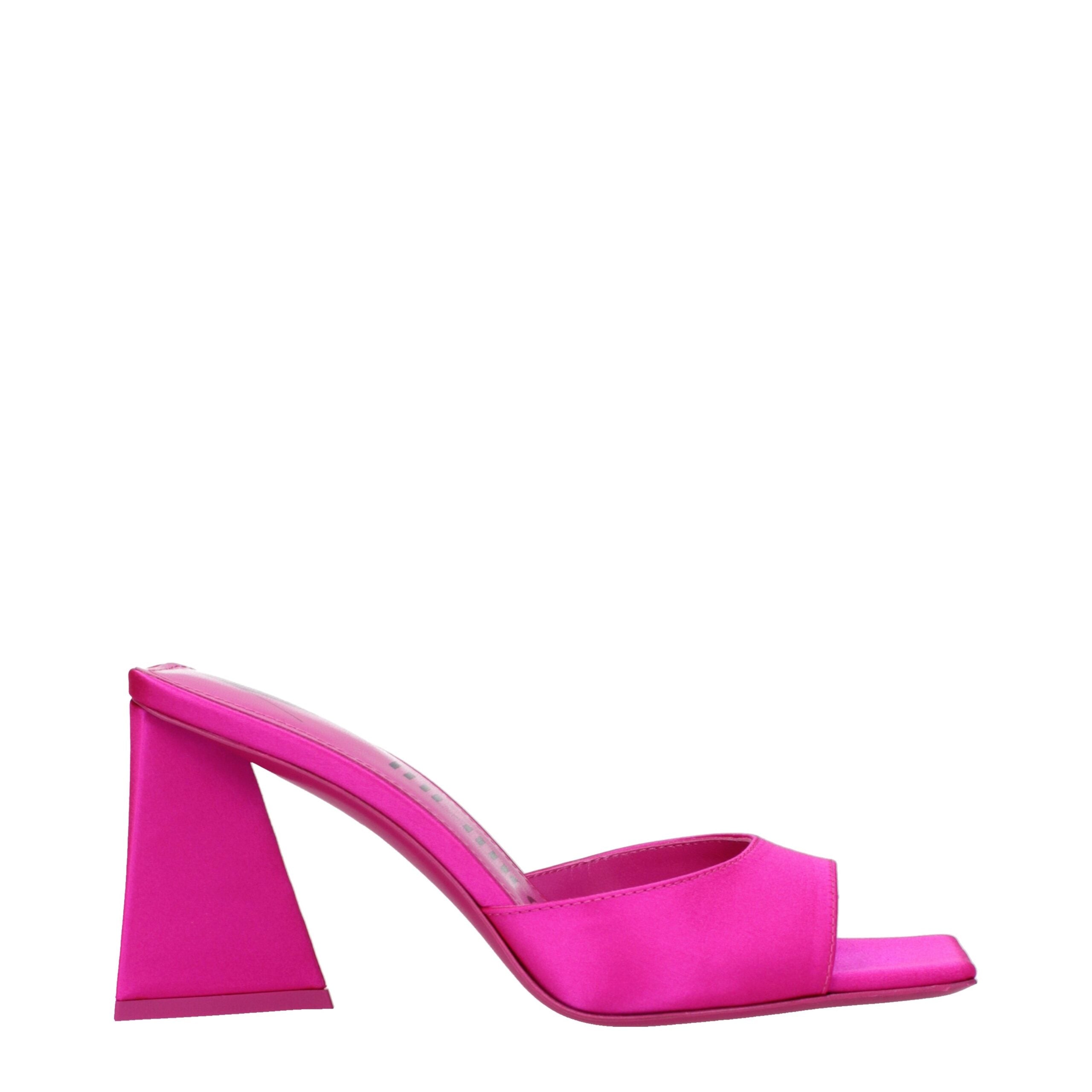 The Attico Pink Satin Stiletto Heels Sandals LUNESCAPE