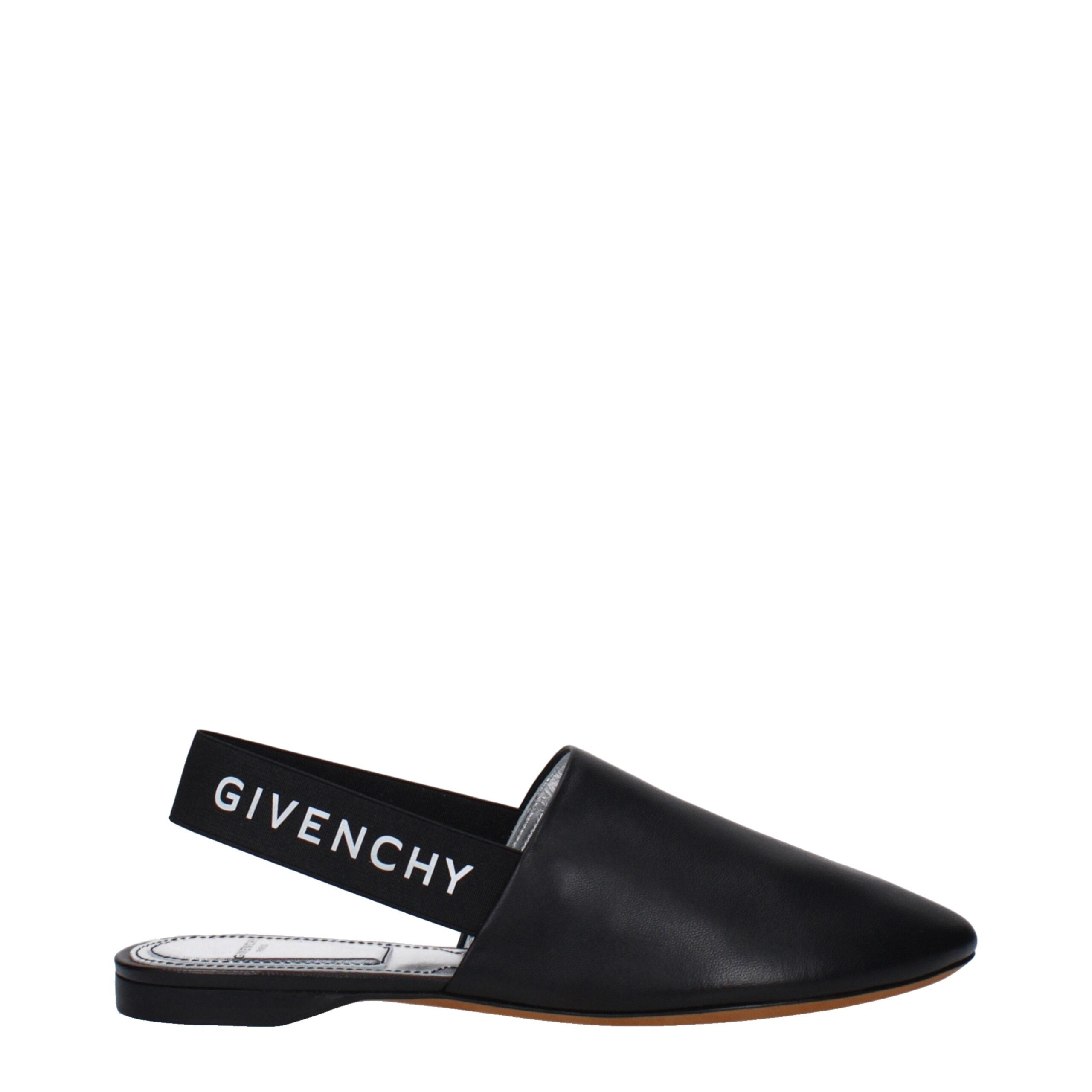 Givenchy Black Leather Mules LUNESCAPE