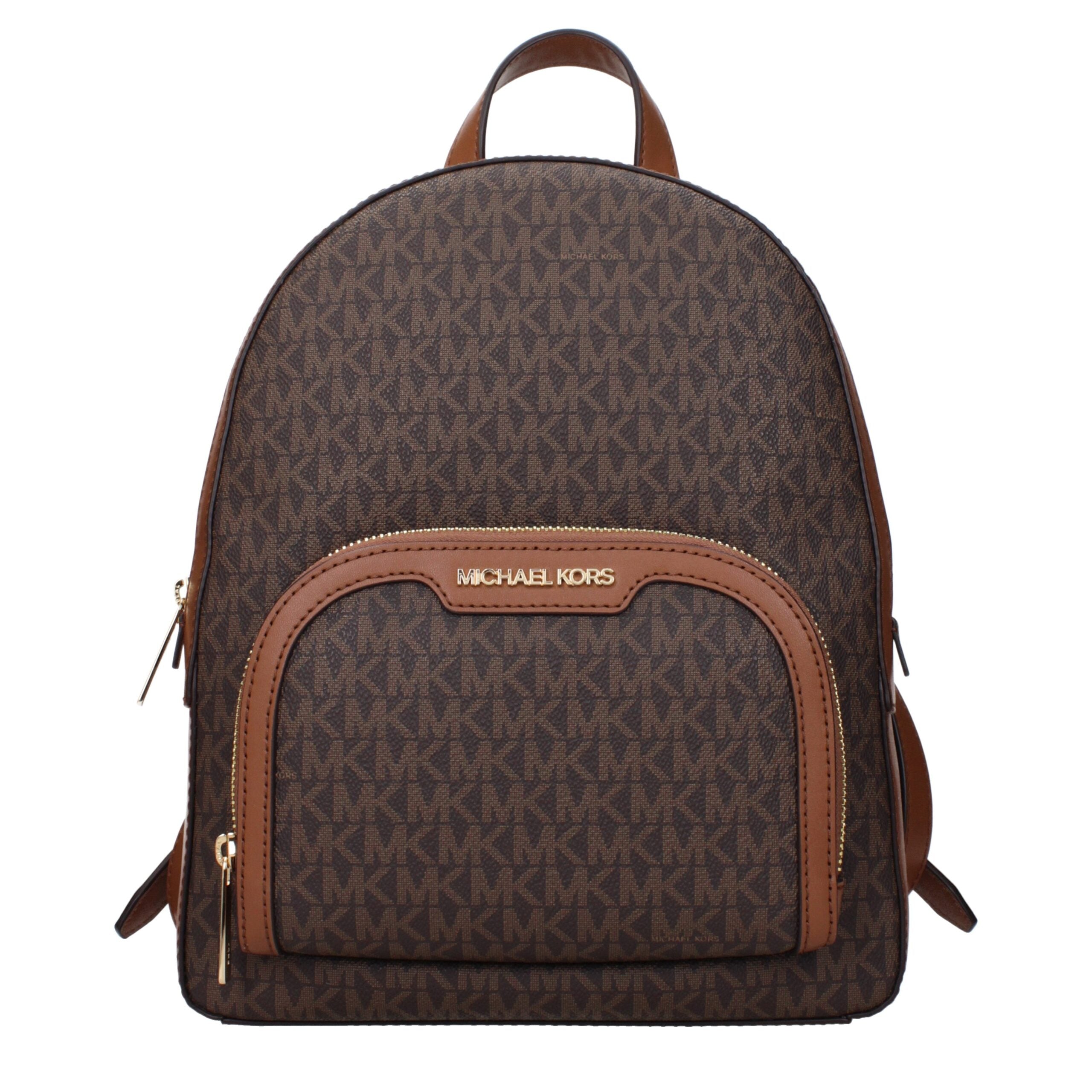 Michael Kors Brown Fabric Backpacks LUNESCAPE