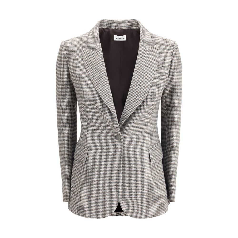 P.A.R.O.S.H. Houndstooth patterned Jacket LUNESCAPE
