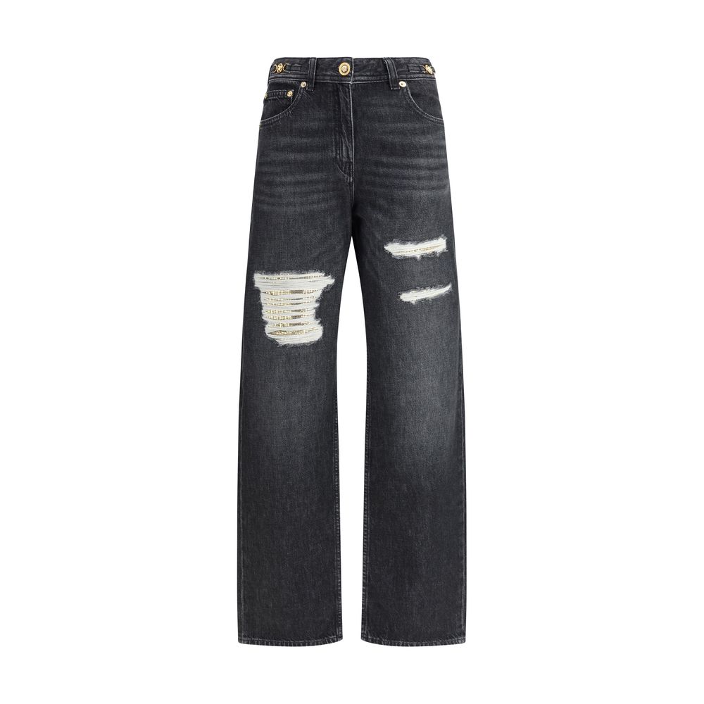 Versace Cut-Out detail Jeans LUNESCAPE