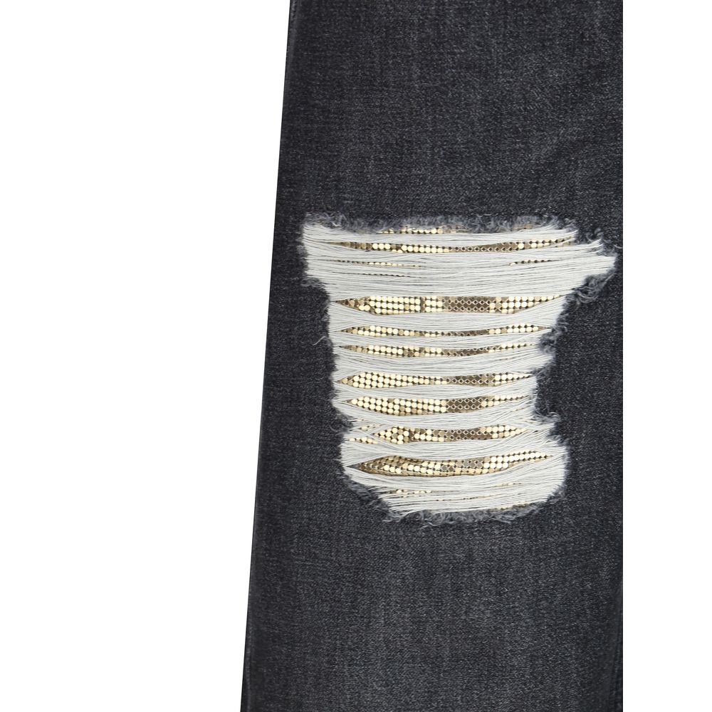 Versace Cut-Out detail Jeans LUNESCAPE