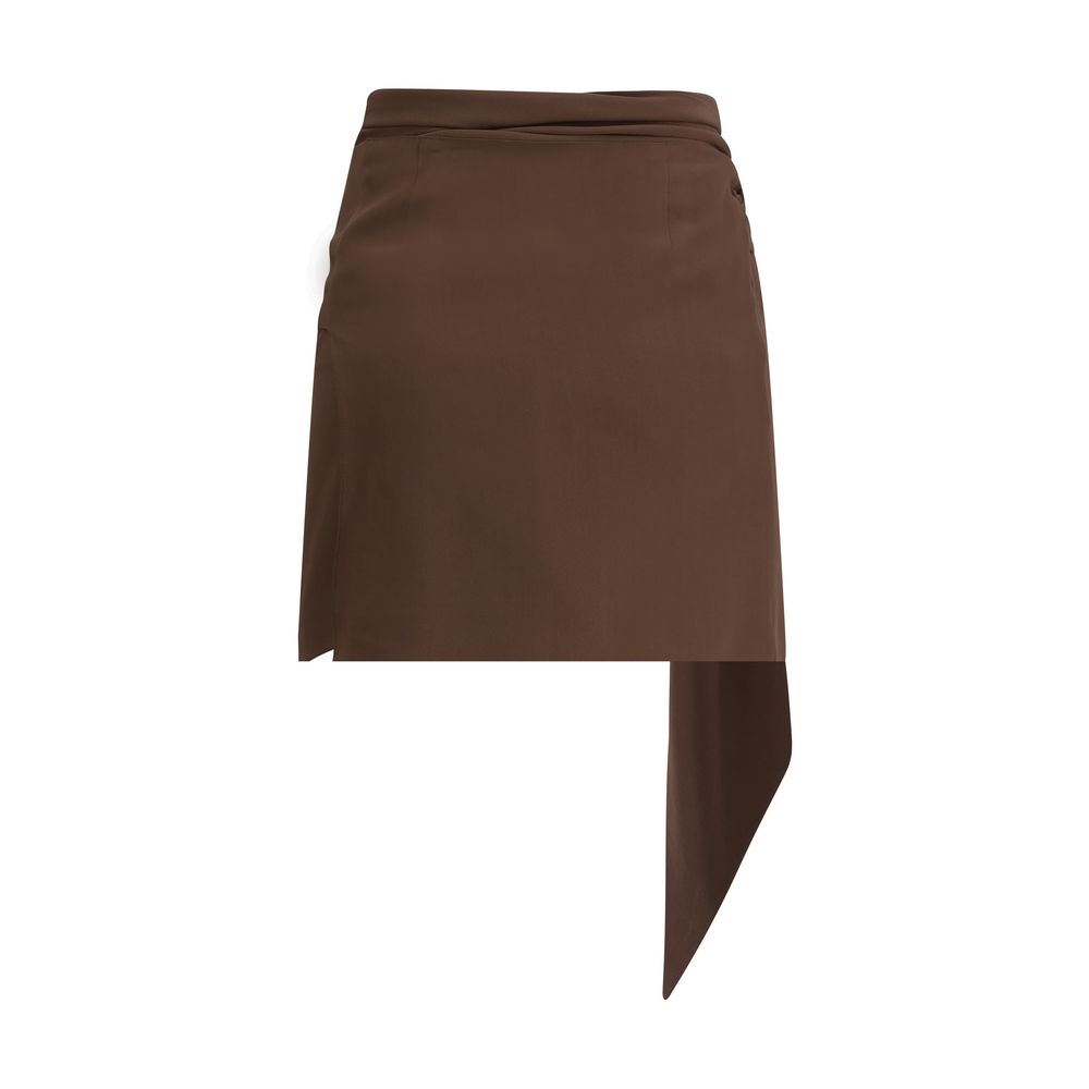 Prada Crepe de chine Mini Skirt LUNESCAPE